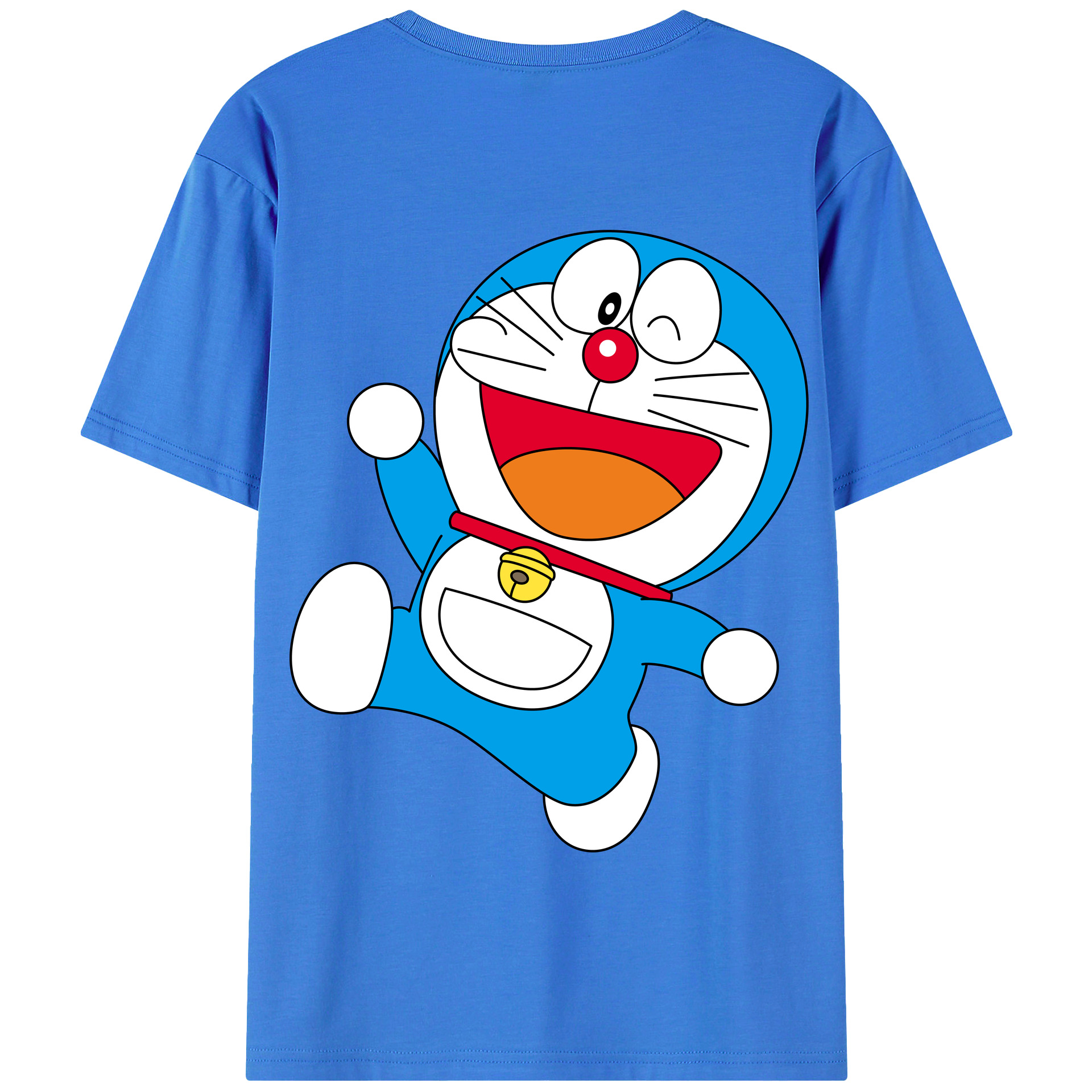 （画像用） ドラえもん Doraemon 綿100％半袖Tシャツ（背面プリント）
