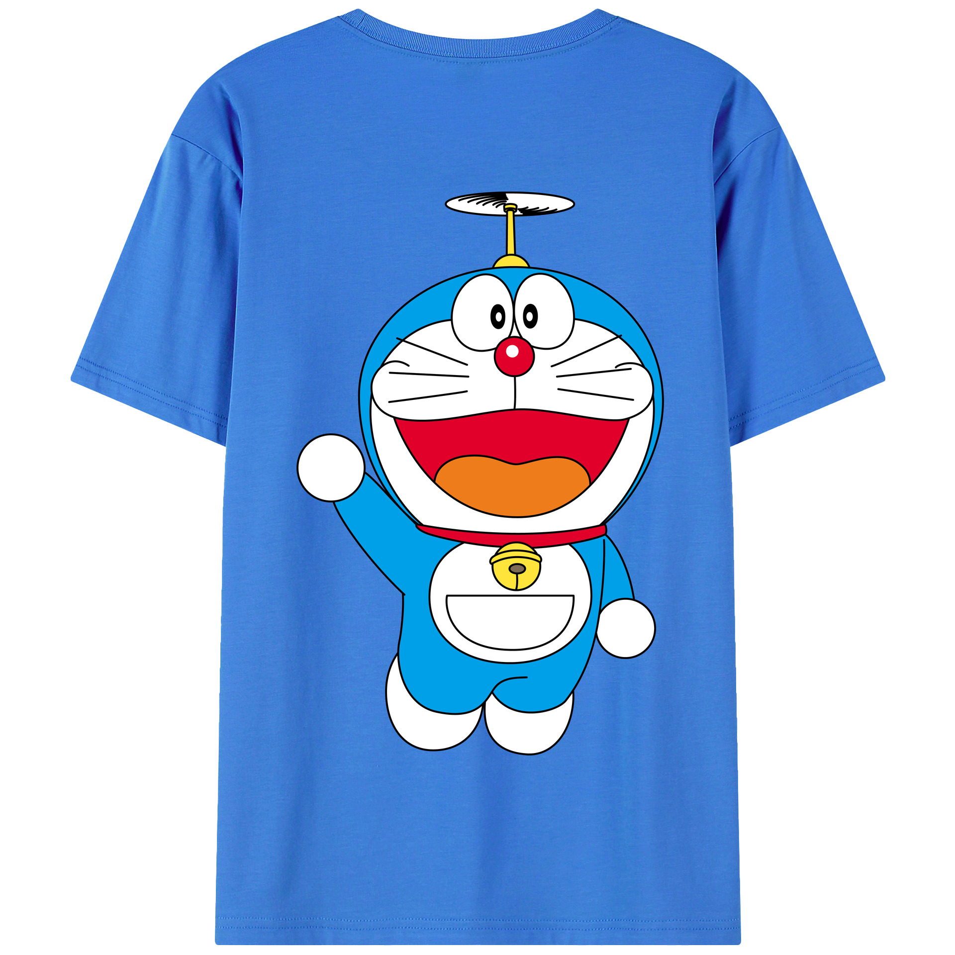（画像用） ドラえもん Doraemon 綿100％半袖Tシャツ（背面プリント）