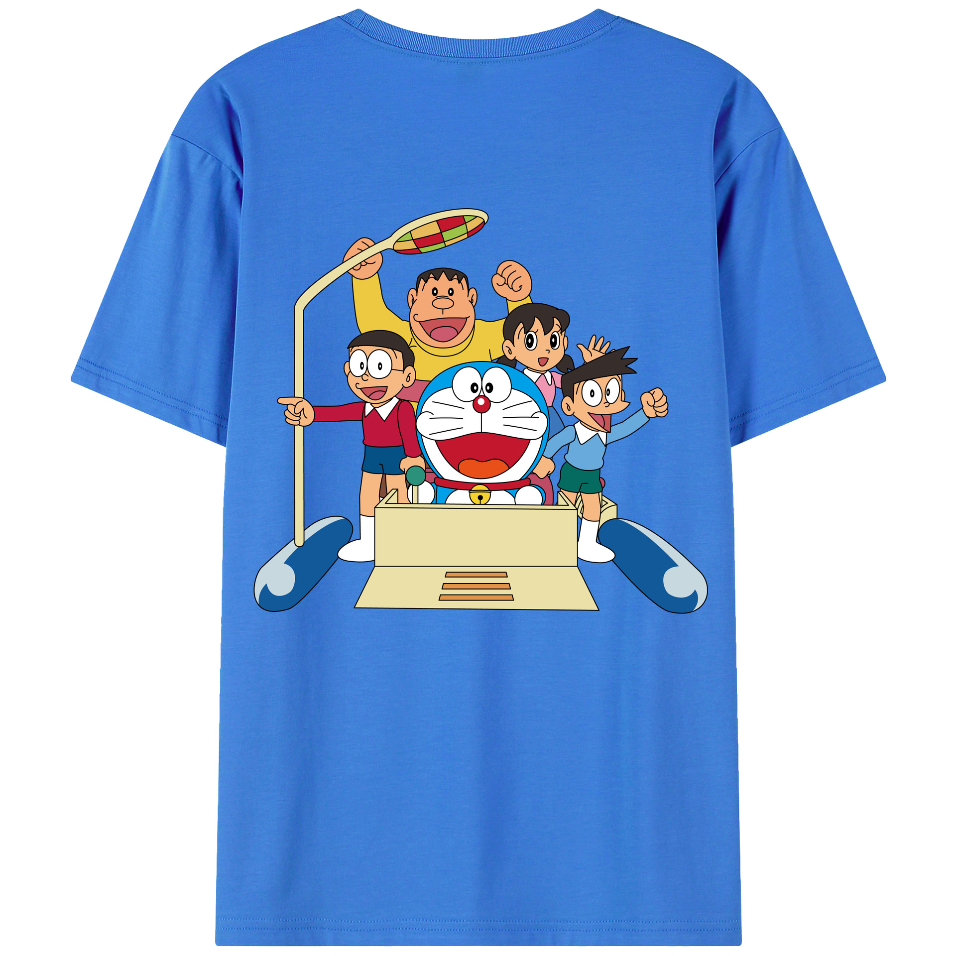 （画像用） ドラえもん 骨川 スネ夫 Doraemon Honekawa Suneo 綿100％半袖Tシャツ（背面プリント）