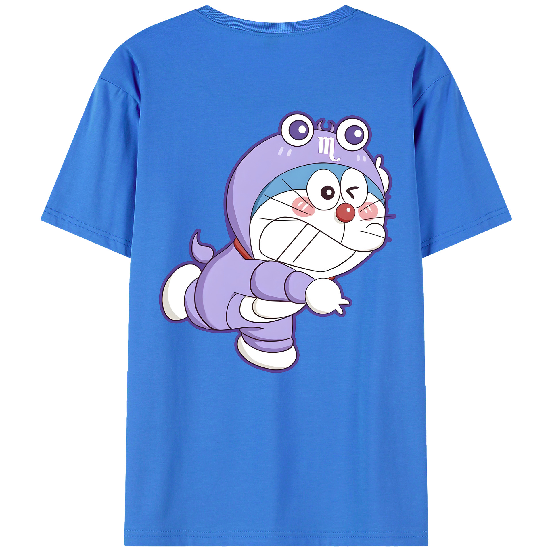 （画像用） ドラえもん Doraemon 綿100％半袖Tシャツ（背面プリント）