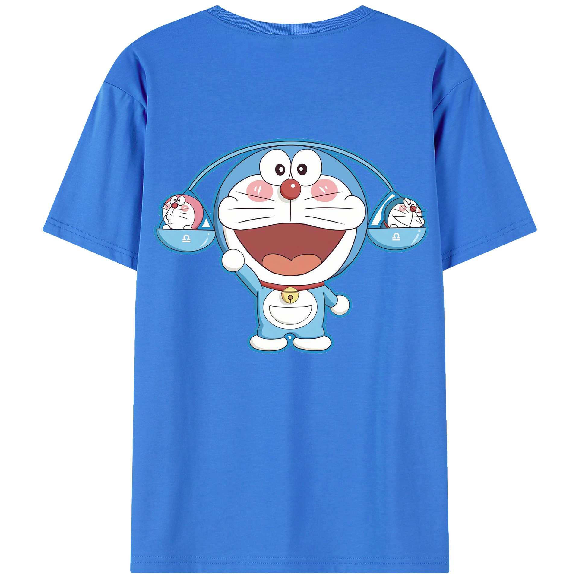 （画像用） ドラえもん Doraemon 綿100％半袖Tシャツ（背面プリント）