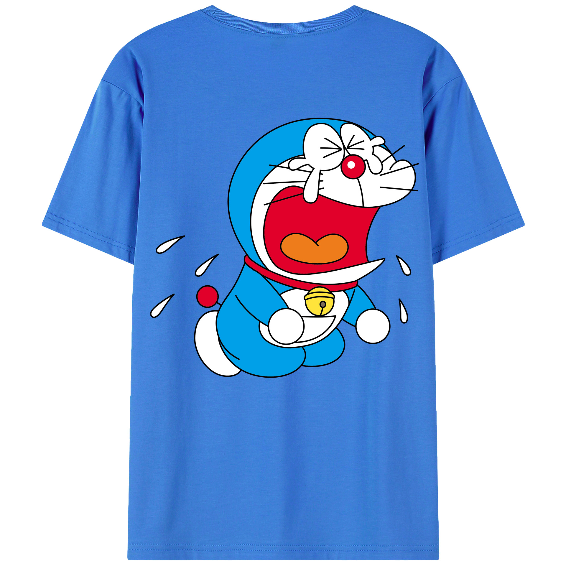 （画像用） ドラえもん Doraemon 綿100％半袖Tシャツ（背面プリント）