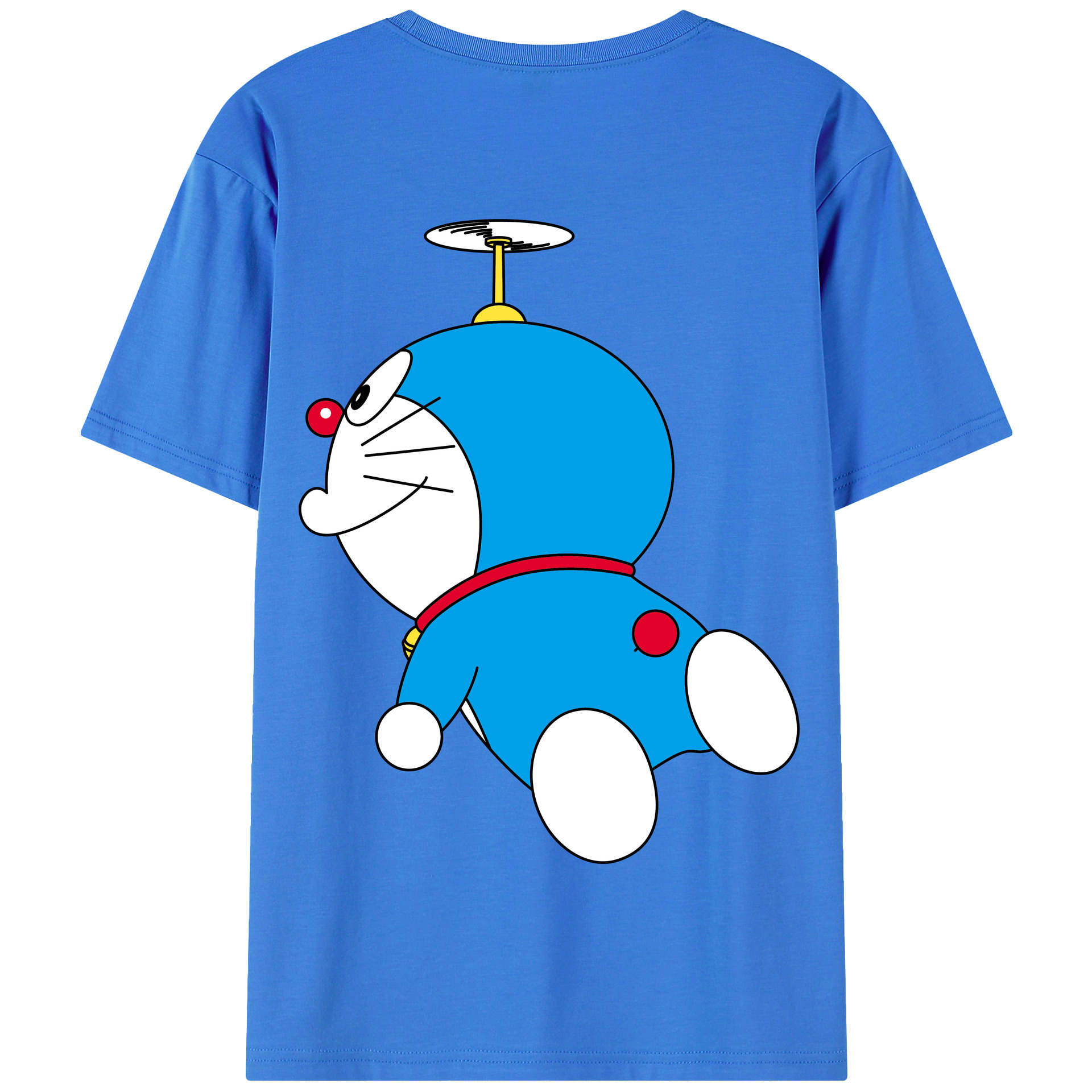 （画像用） ドラえもん Doraemon 綿100％半袖Tシャツ（背面プリント）
