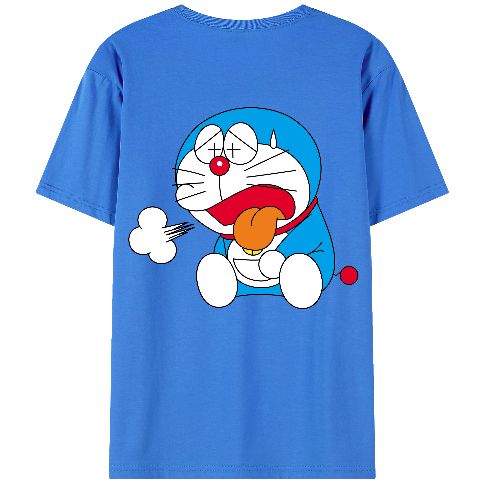 （画像用） ドラえもん Doraemon 綿100％半袖Tシャツ（背面プリント）