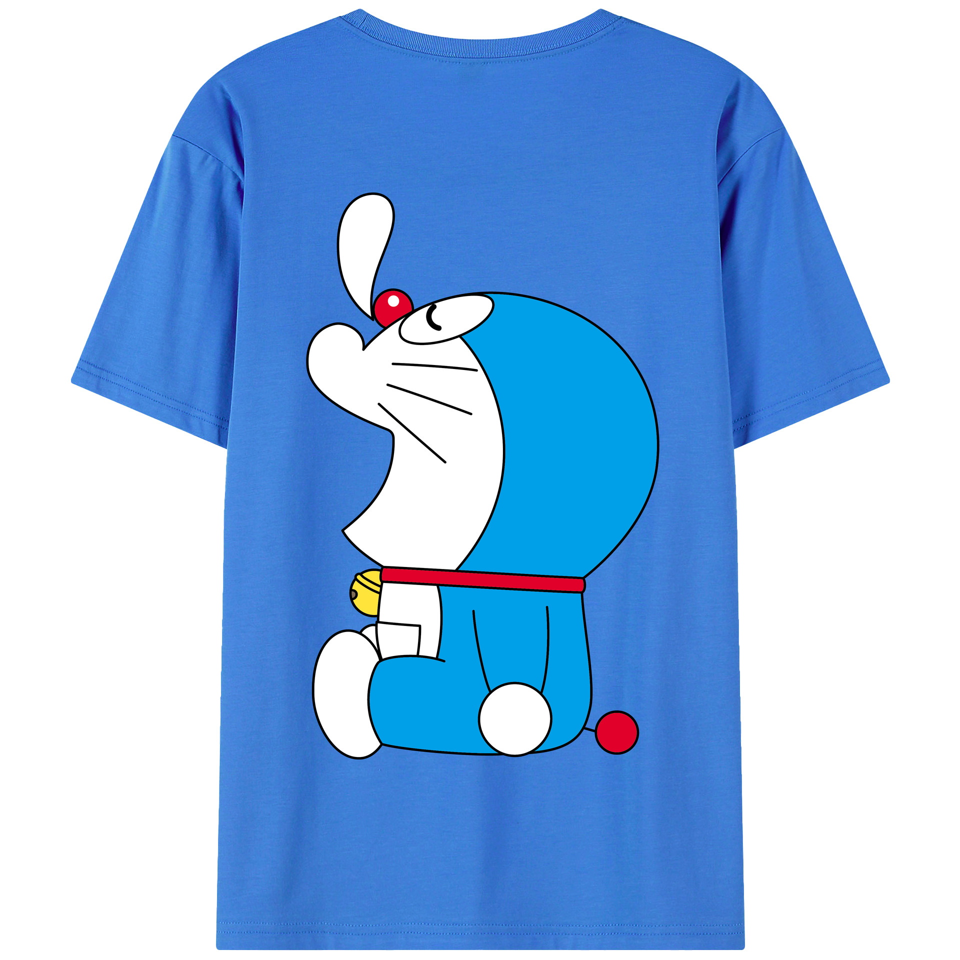 （画像用） ドラえもん Doraemon 綿100％半袖Tシャツ（背面プリント）