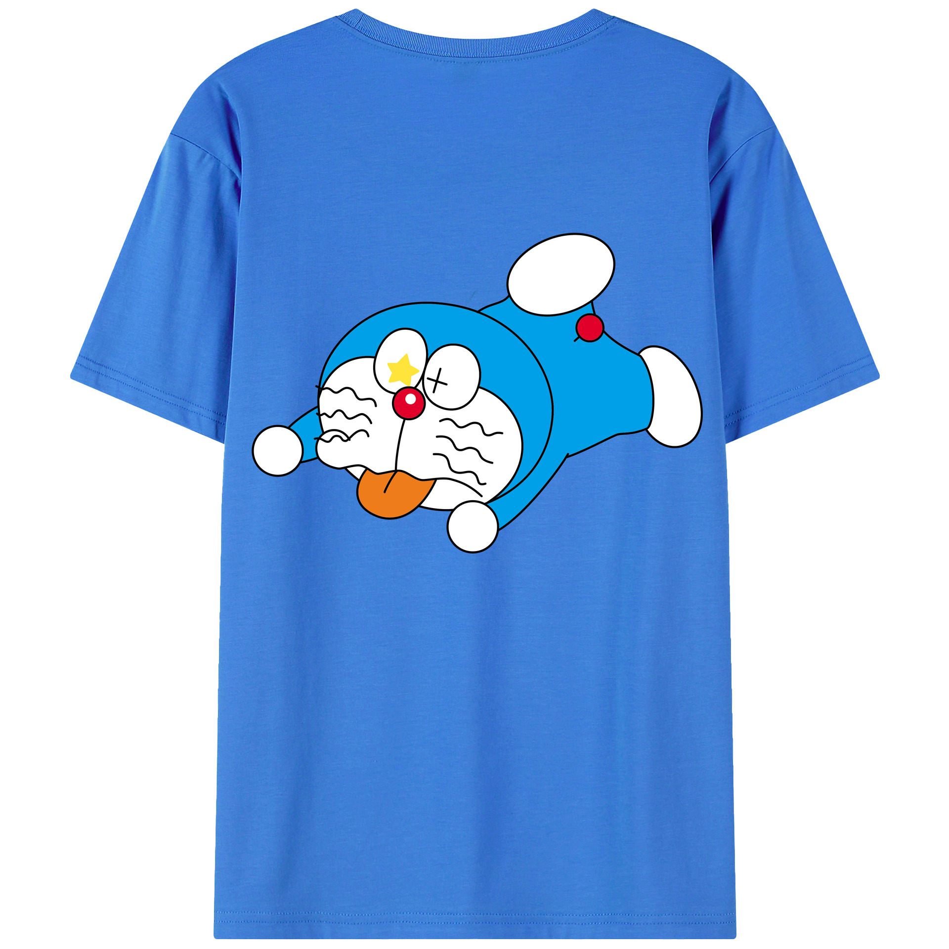 （画像用） ドラえもん Doraemon 綿100％半袖Tシャツ（背面プリント）