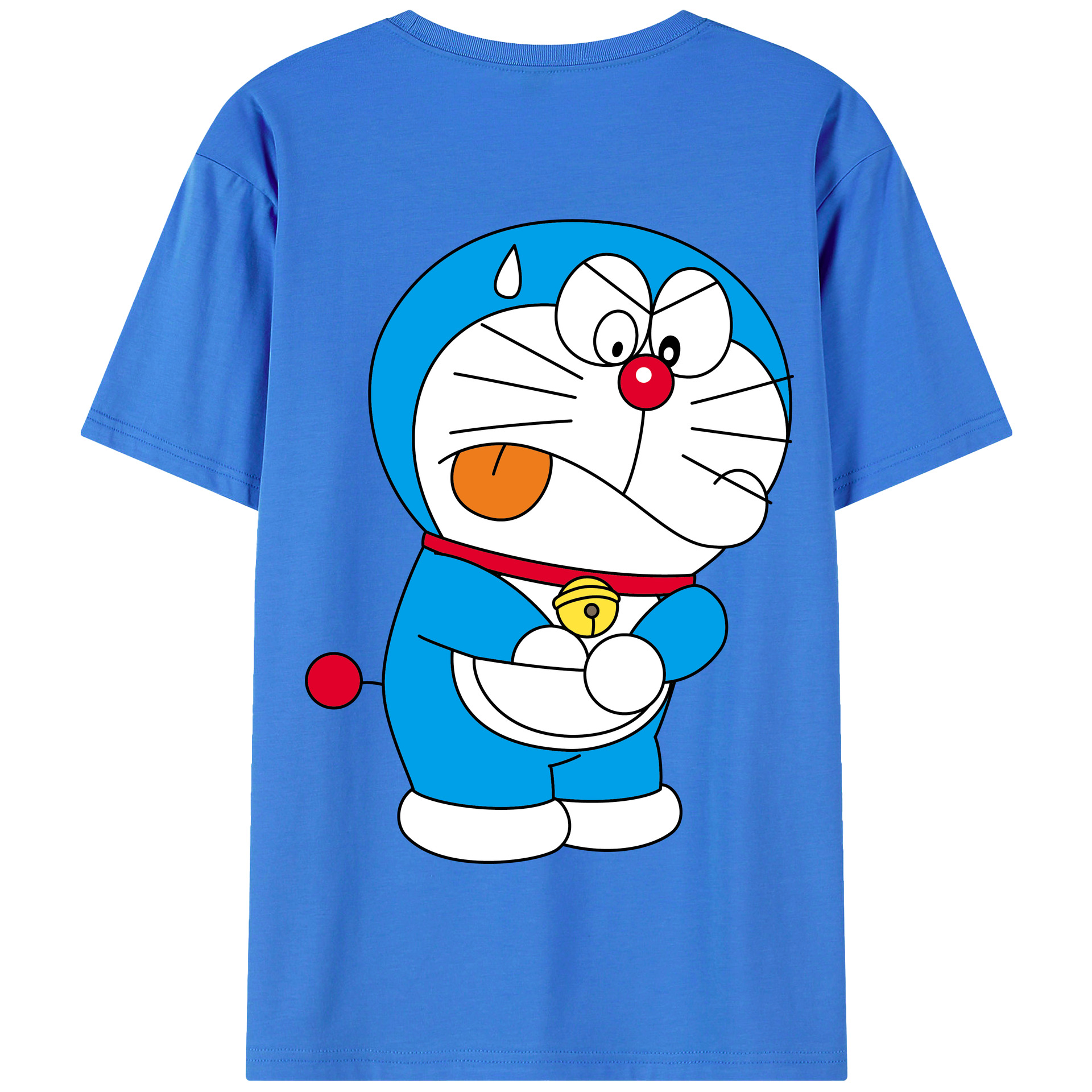 （画像用） ドラえもん Doraemon 綿100％半袖Tシャツ（背面プリント）