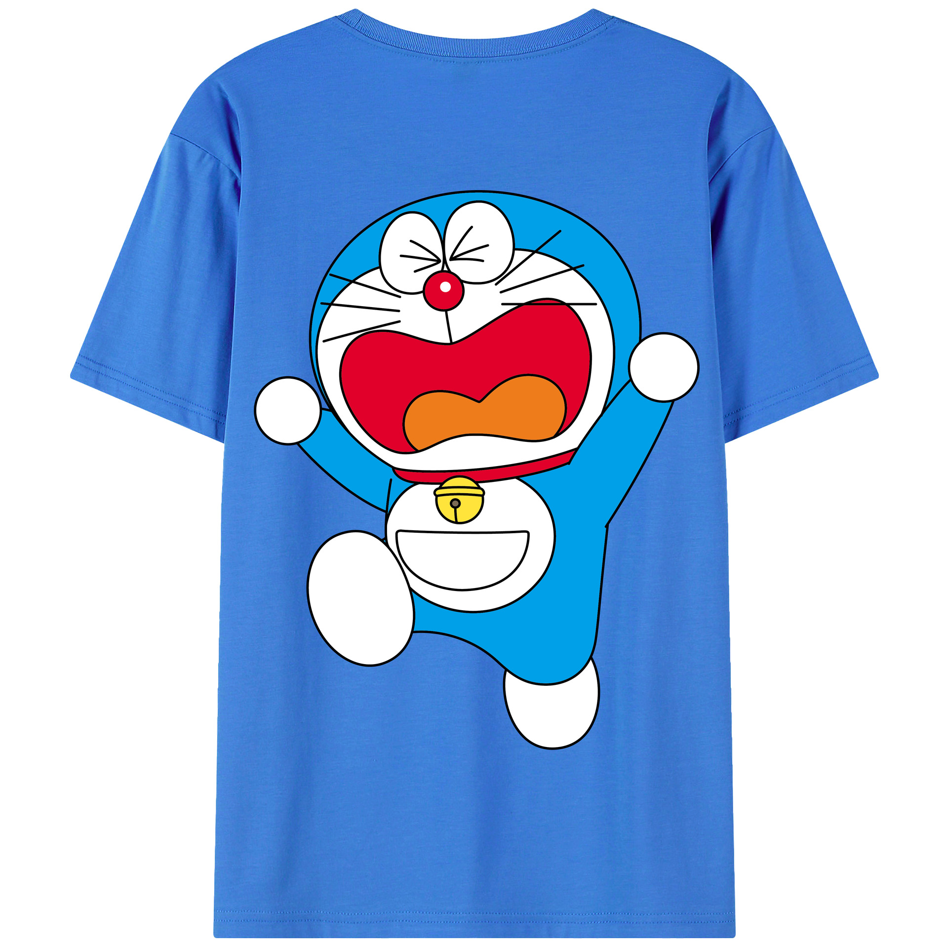 （画像用） ドラえもん Doraemon 綿100％半袖Tシャツ（背面プリント）