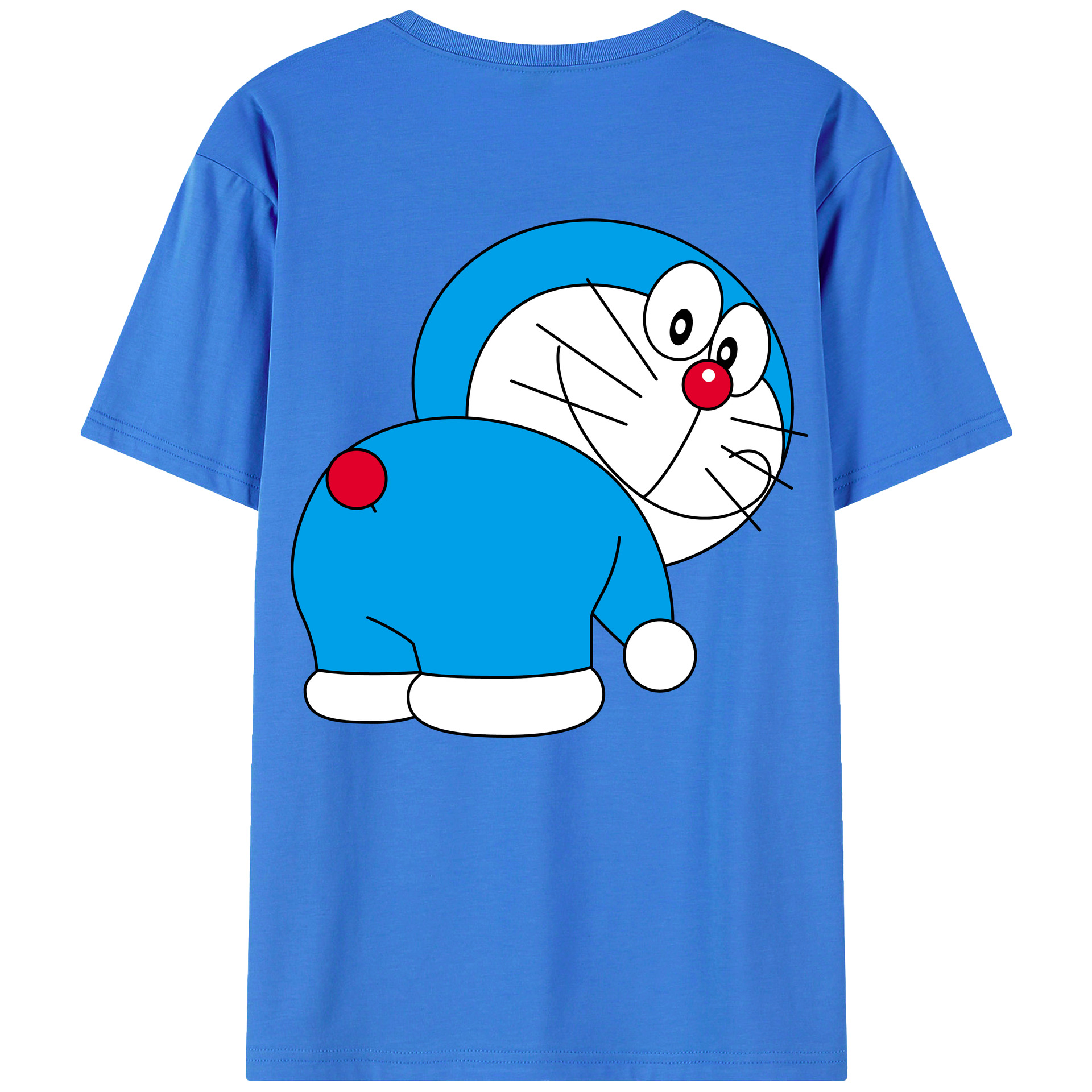 （画像用） ドラえもん Doraemon 綿100％半袖Tシャツ（背面プリント）