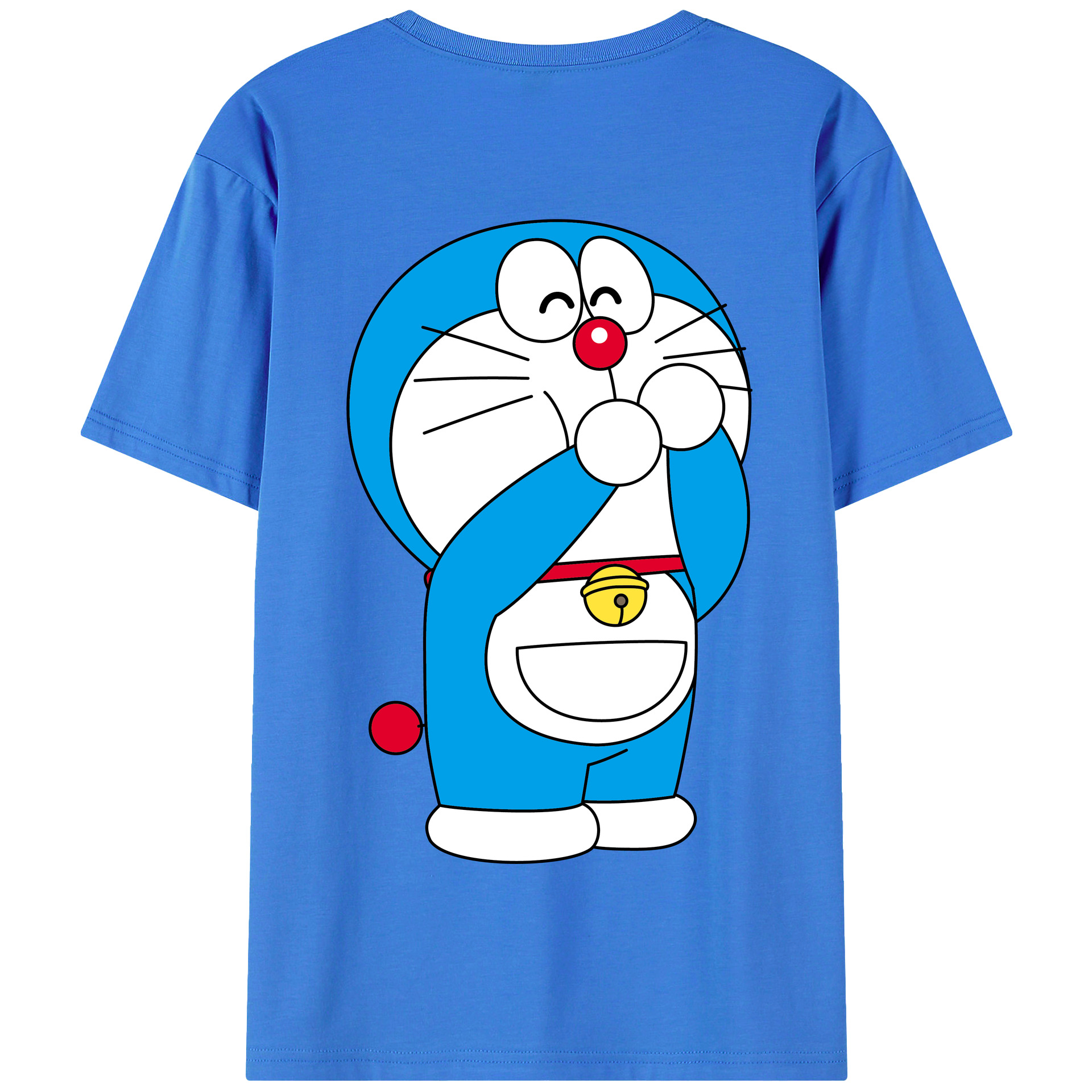 （画像用） ドラえもん Doraemon 綿100％半袖Tシャツ（背面プリント）