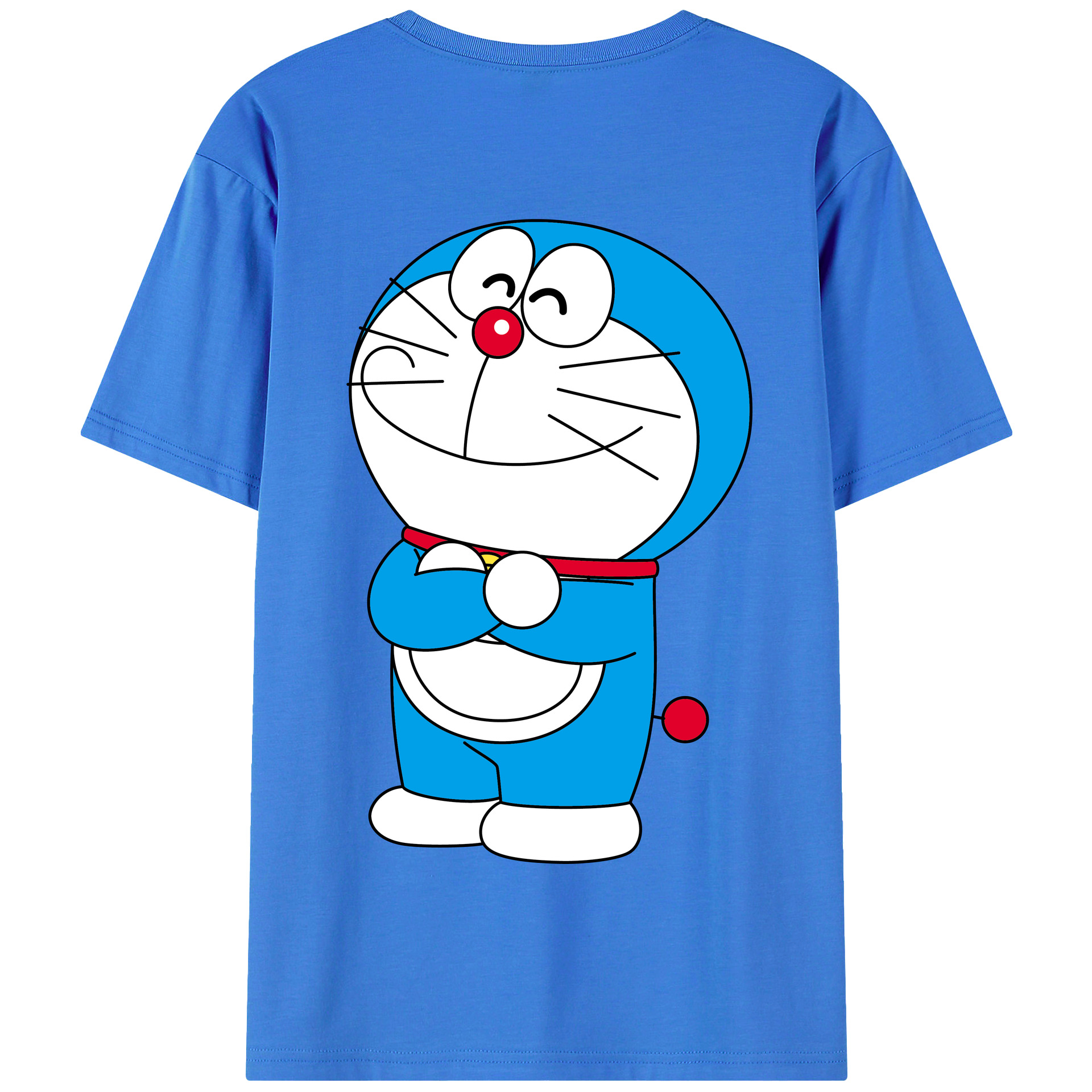 （画像用） ドラえもん Doraemon 綿100％半袖Tシャツ（背面プリント）
