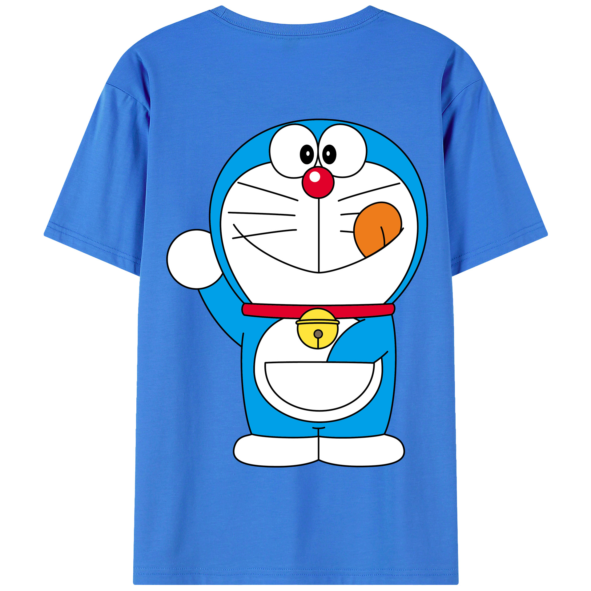 （画像用） ドラえもん Doraemon 綿100％半袖Tシャツ（背面プリント）