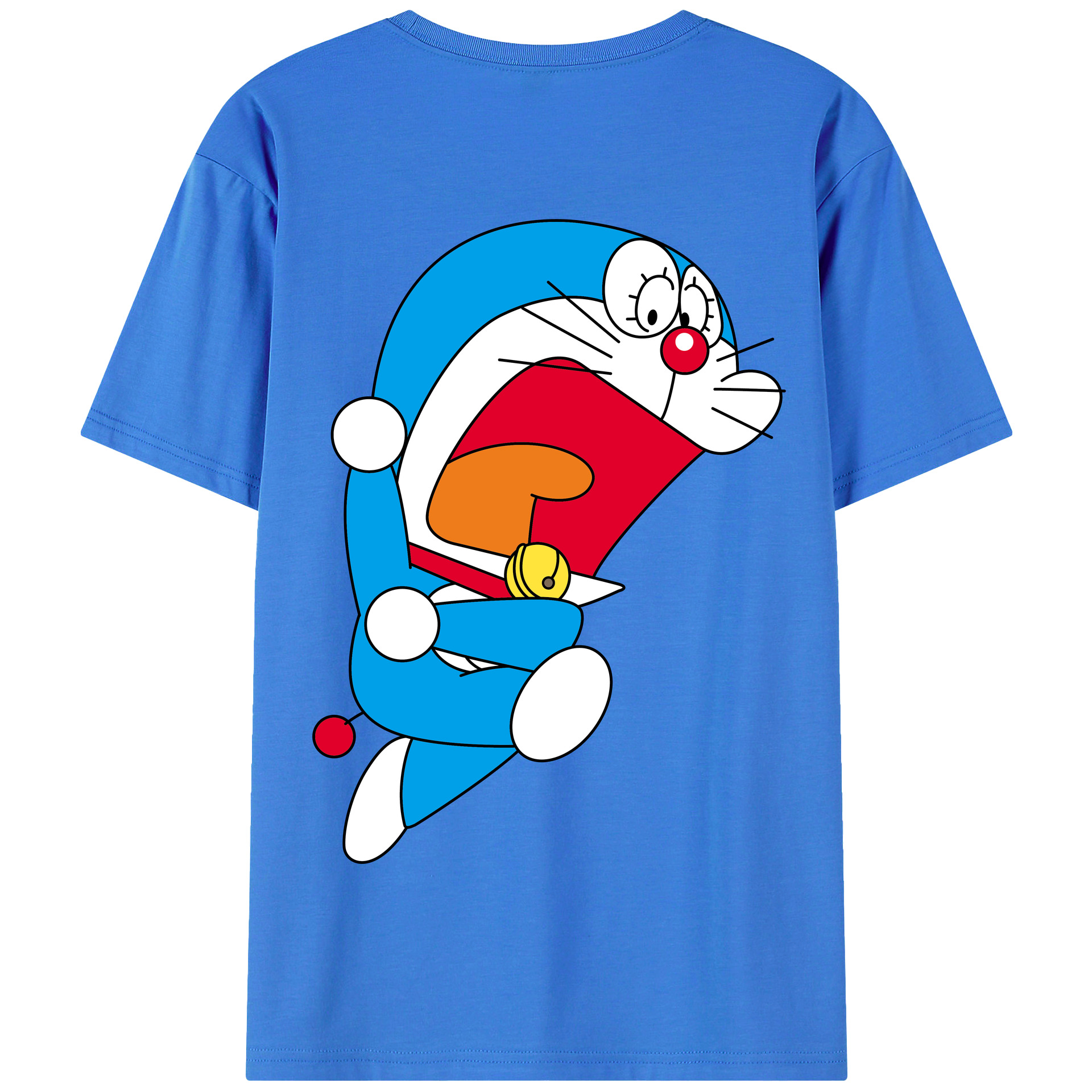 （画像用） ドラえもん Doraemon 綿100％半袖Tシャツ（背面プリント）