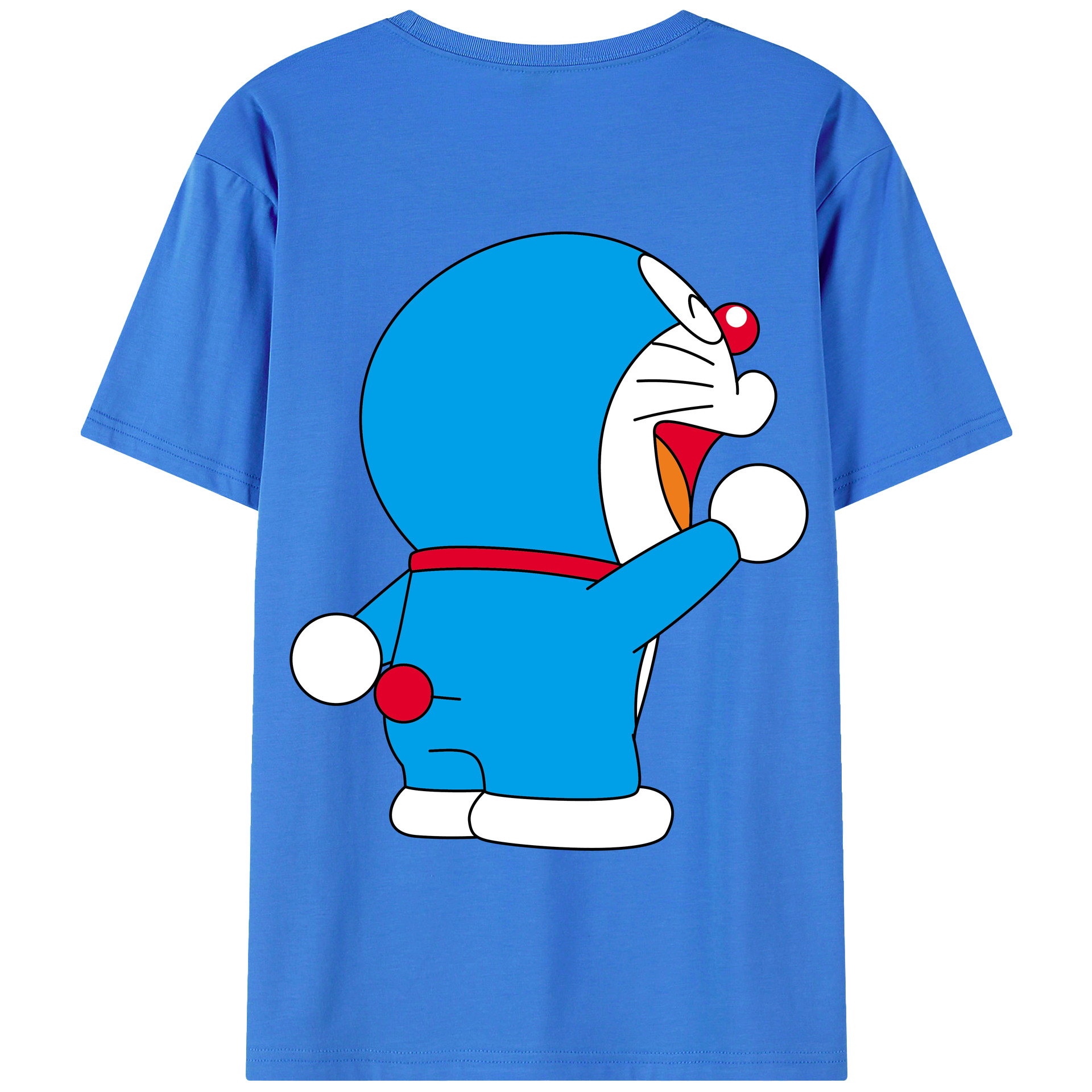 （画像用） ドラえもん Doraemon 綿100％半袖Tシャツ（背面プリント）