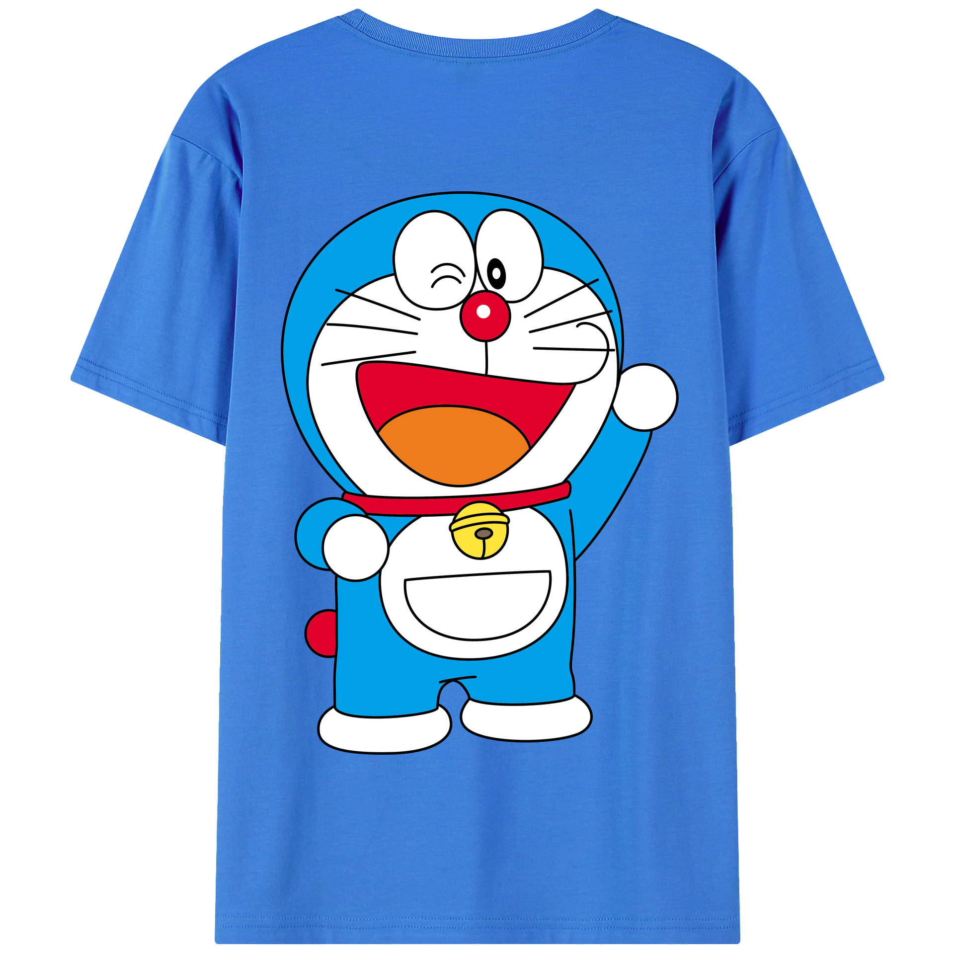 （画像用） ドラえもん Doraemon 綿100％半袖Tシャツ（背面プリント）
