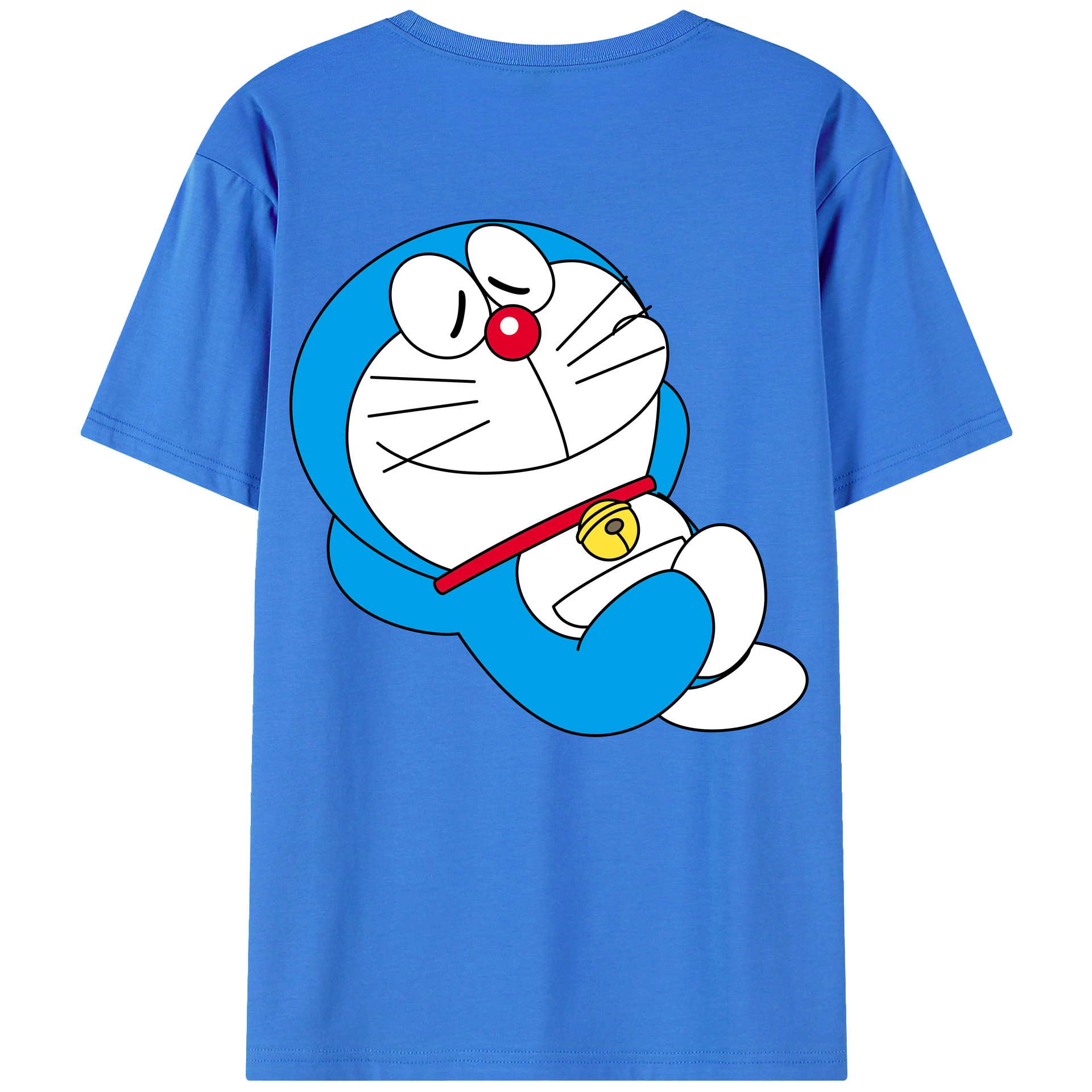 （画像用） ドラえもん Doraemon 綿100％半袖Tシャツ（背面プリント）