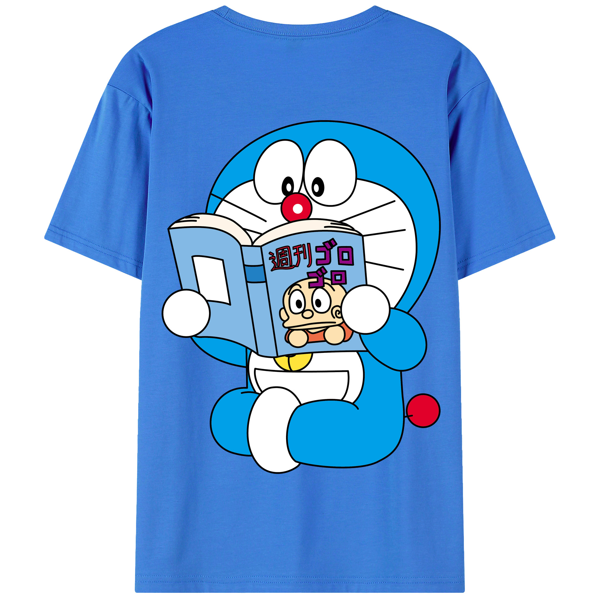 （画像用） ドラえもん Doraemon 綿100％半袖Tシャツ（背面プリント）