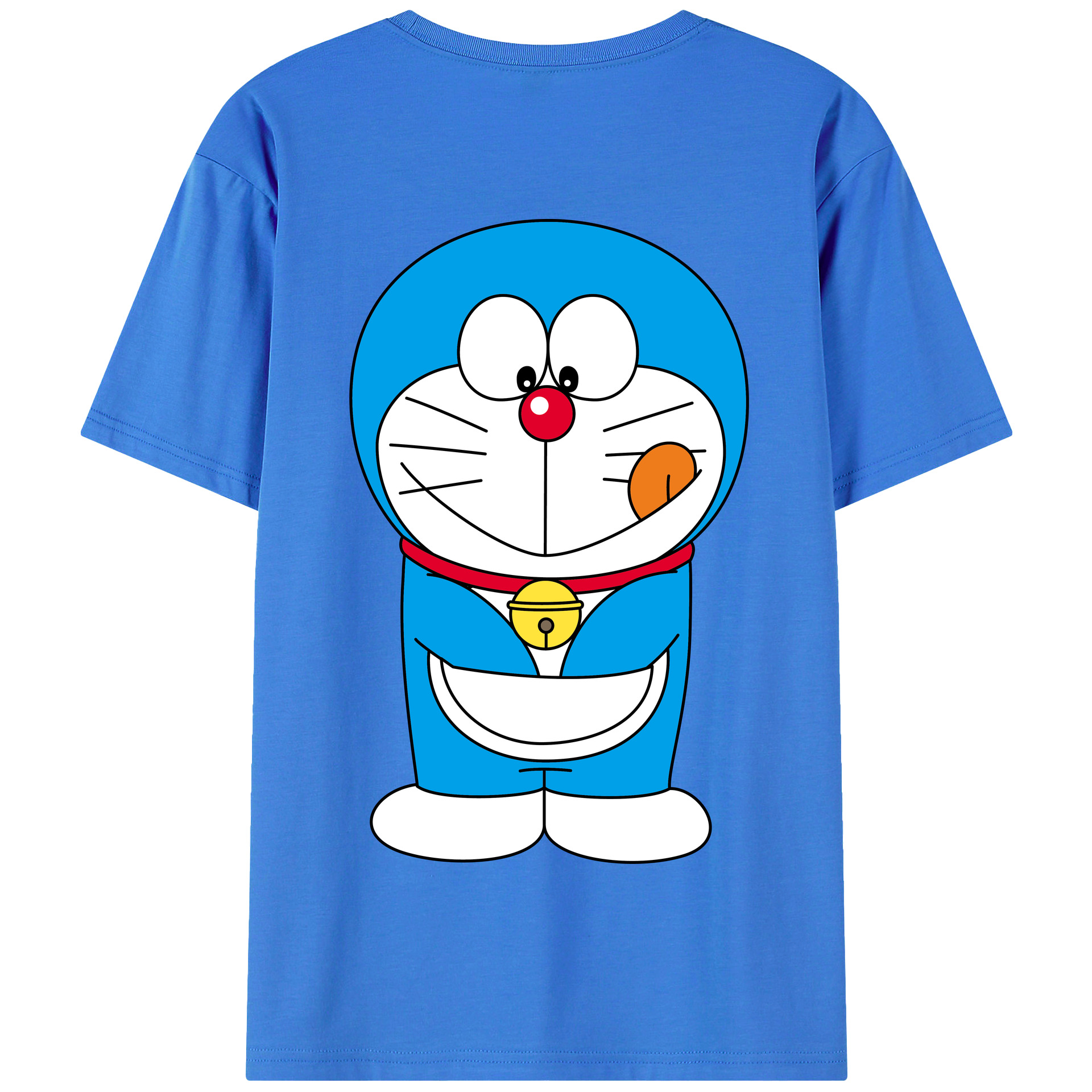 （画像用） ドラえもん Doraemon 綿100％半袖Tシャツ（背面プリント）