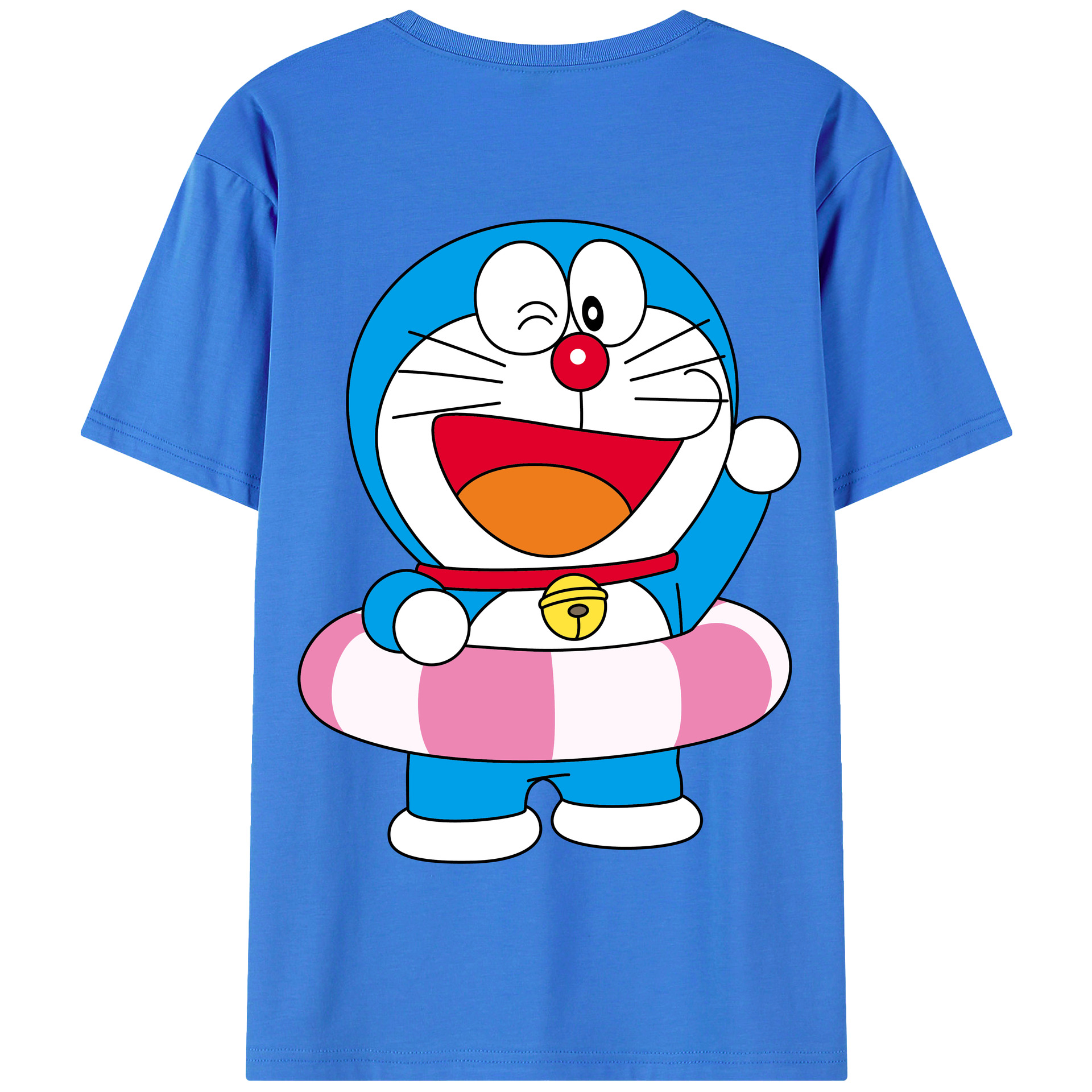 （画像用） ドラえもん Doraemon 綿100％半袖Tシャツ（背面プリント）