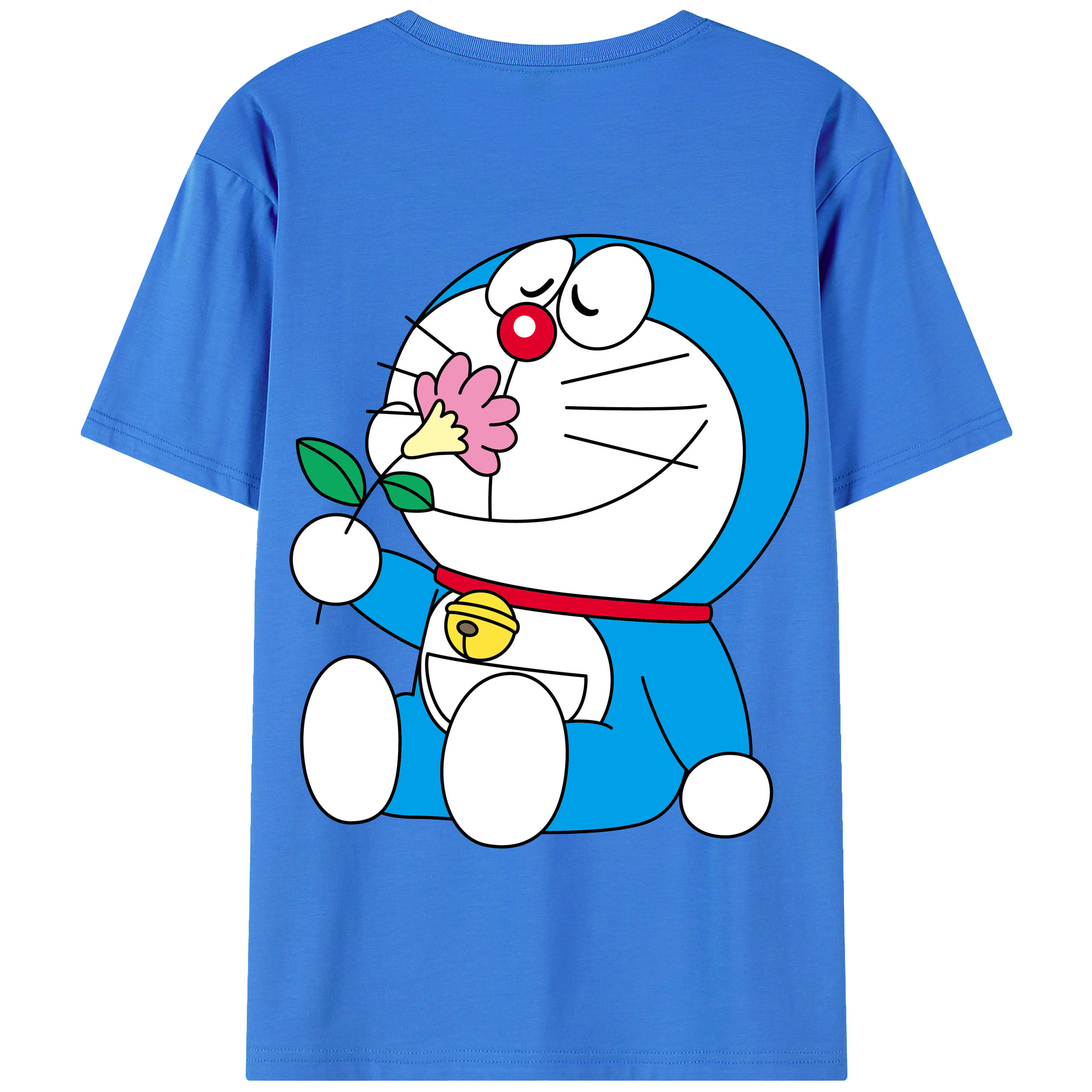 （画像用） ドラえもん Doraemon 綿100％半袖Tシャツ（背面プリント）