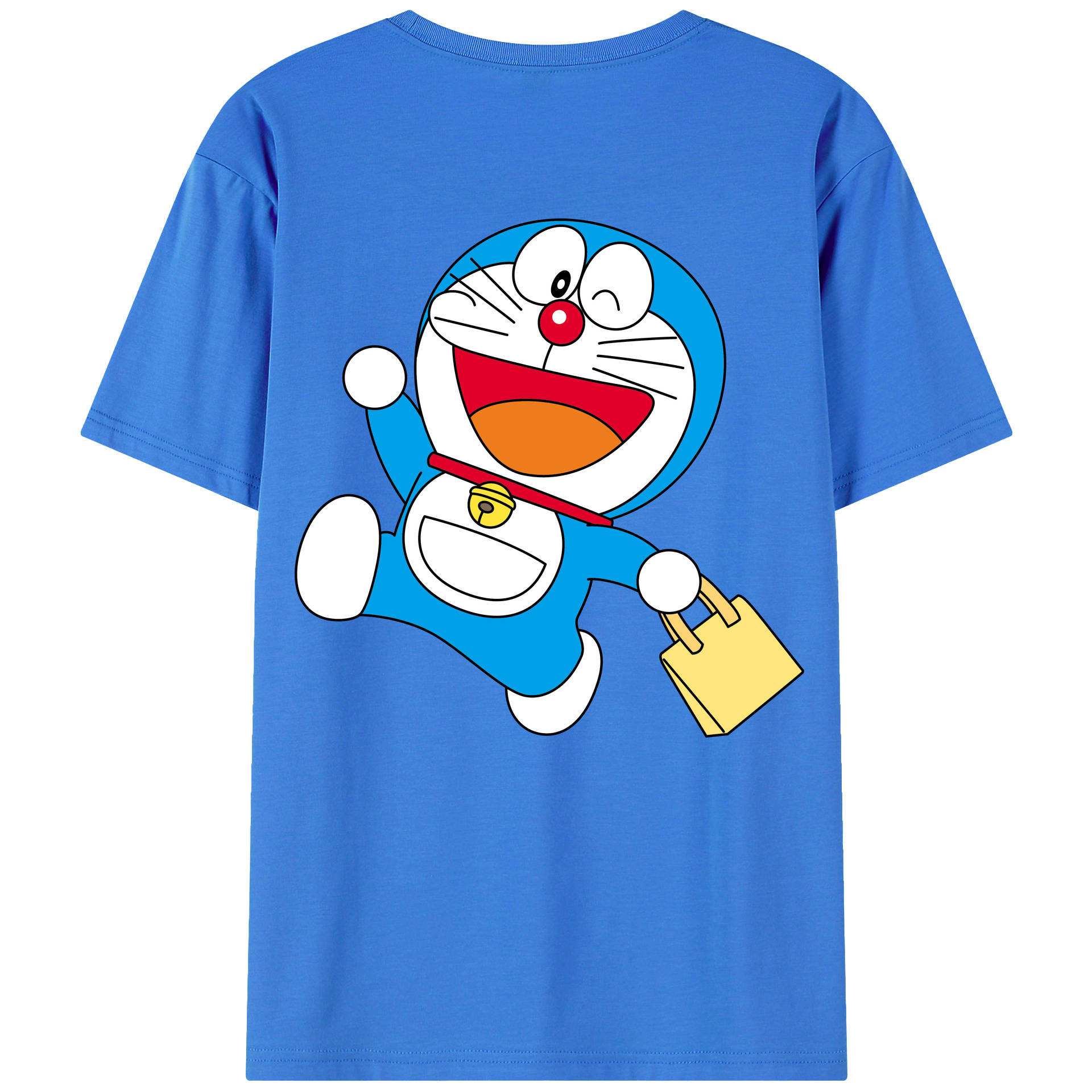 （画像用） ドラえもん Doraemon 綿100％半袖Tシャツ（背面プリント）