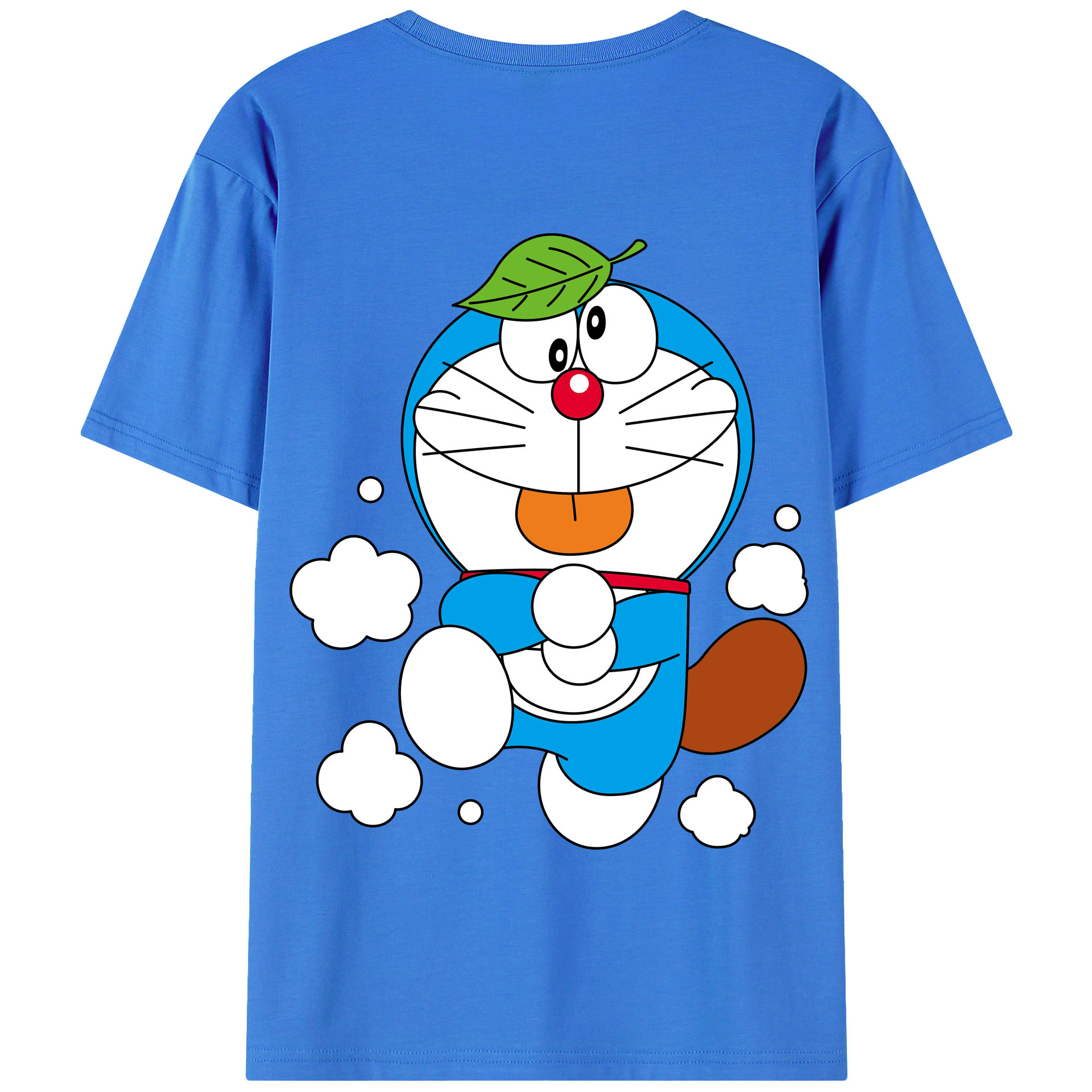 （画像用） ドラえもん Doraemon 綿100％半袖Tシャツ（背面プリント）