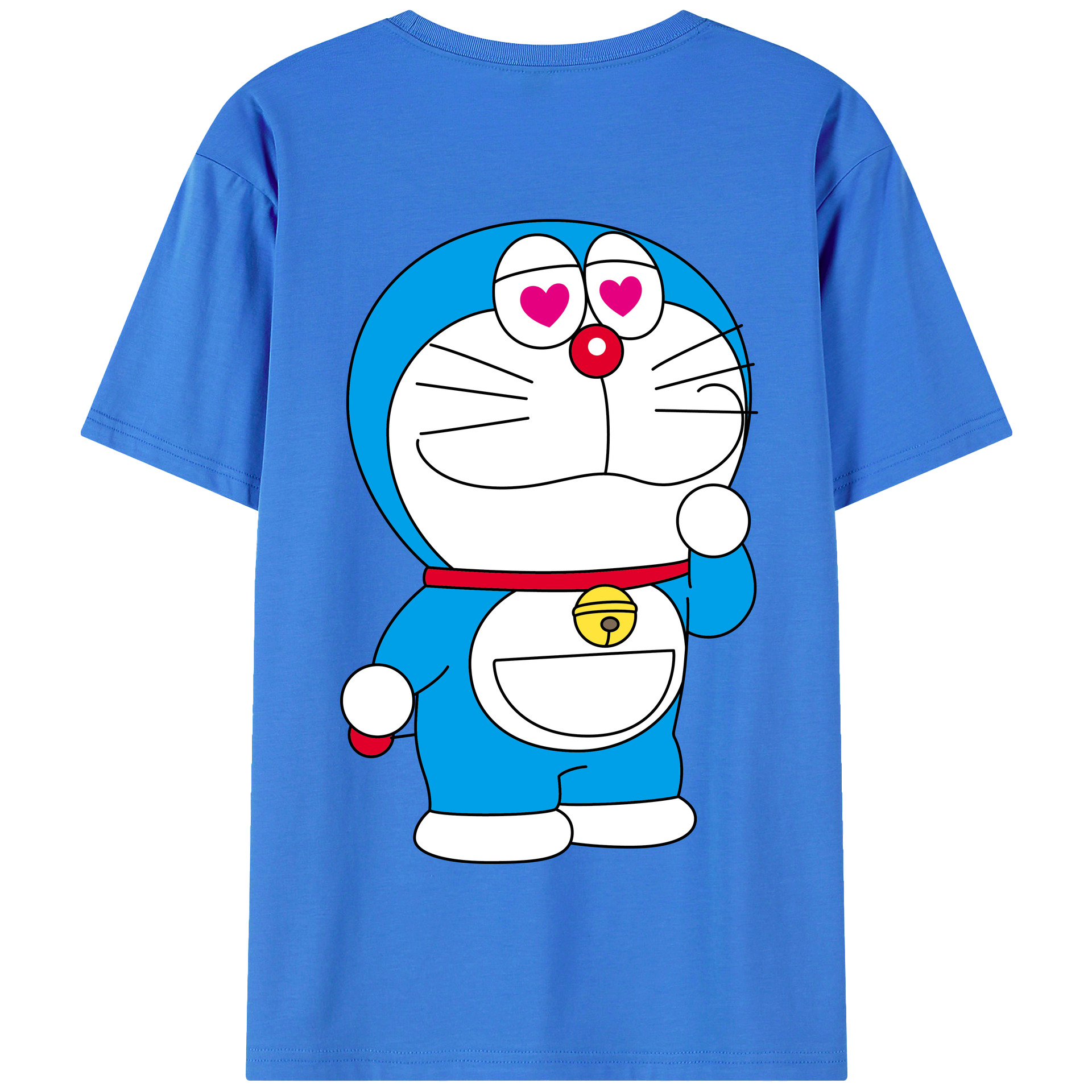 （画像用） ドラえもん Doraemon 綿100％半袖Tシャツ（背面プリント）