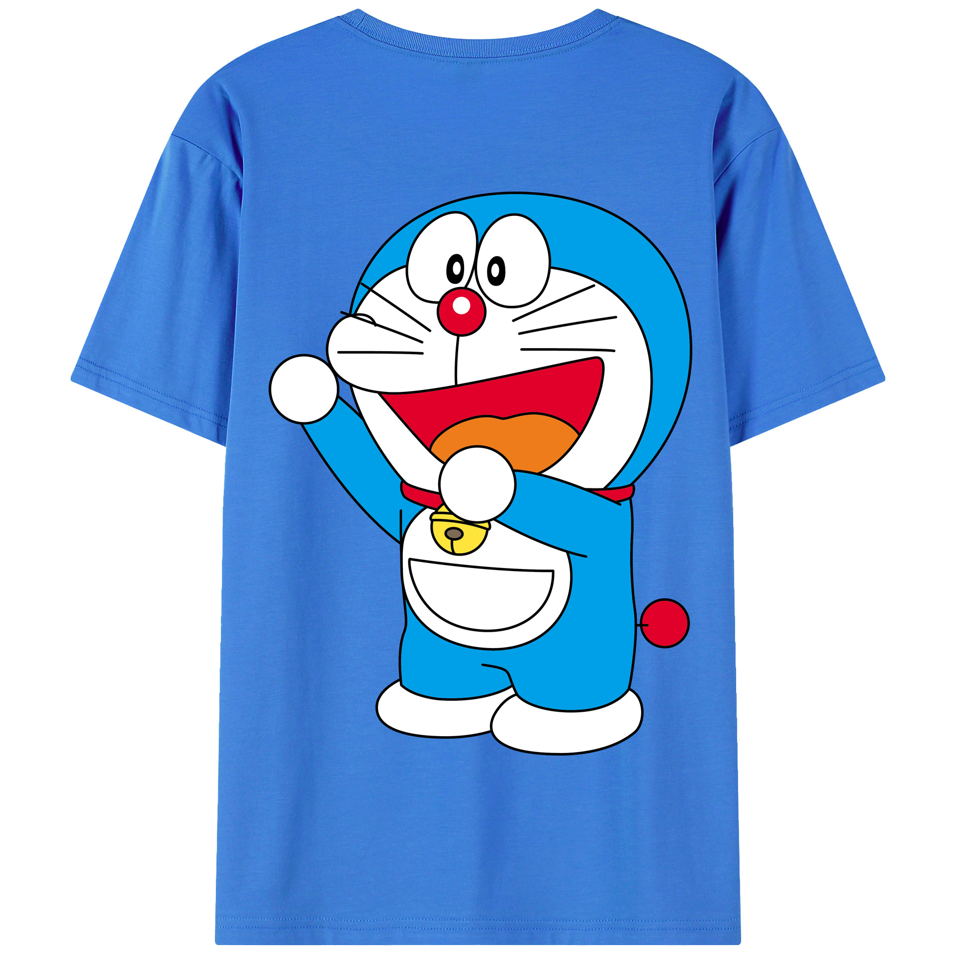 （画像用） ドラえもん Doraemon 綿100％半袖Tシャツ（背面プリント）