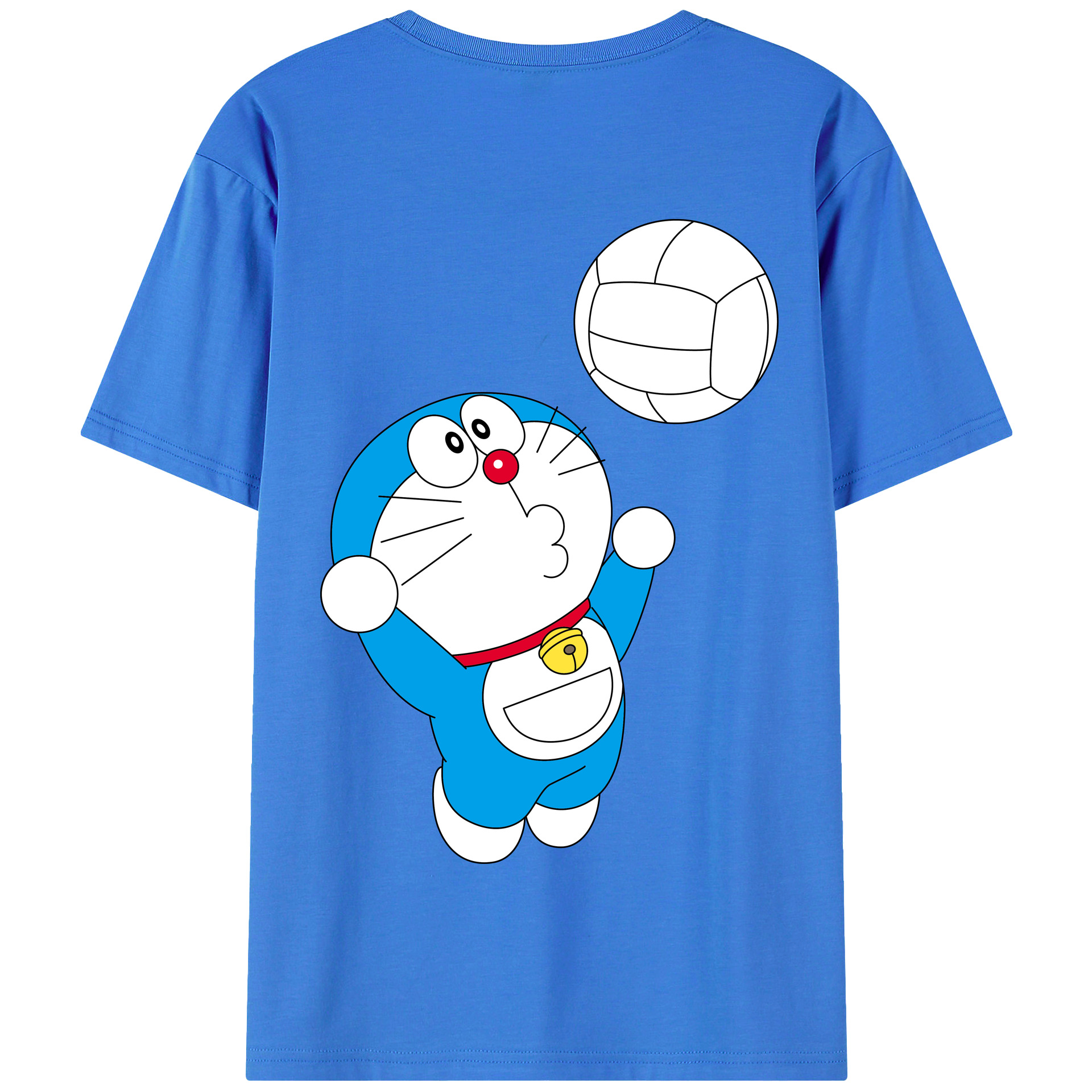（画像用） ドラえもん Doraemon 綿100％半袖Tシャツ（背面プリント）