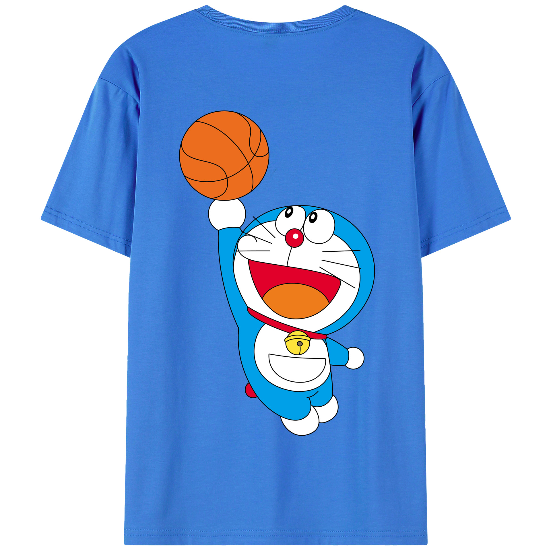 （画像用） ドラえもん Doraemon 綿100％半袖Tシャツ（背面プリント）