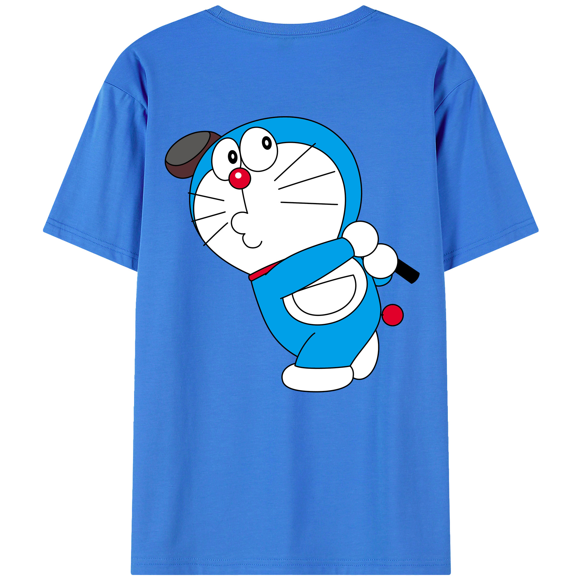 （画像用） ドラえもん Doraemon 綿100％半袖Tシャツ（背面プリント）