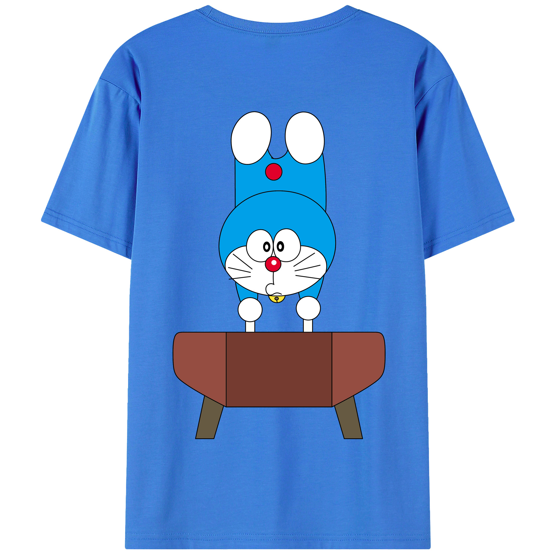 （画像用） ドラえもん Doraemon 綿100％半袖Tシャツ（背面プリント）