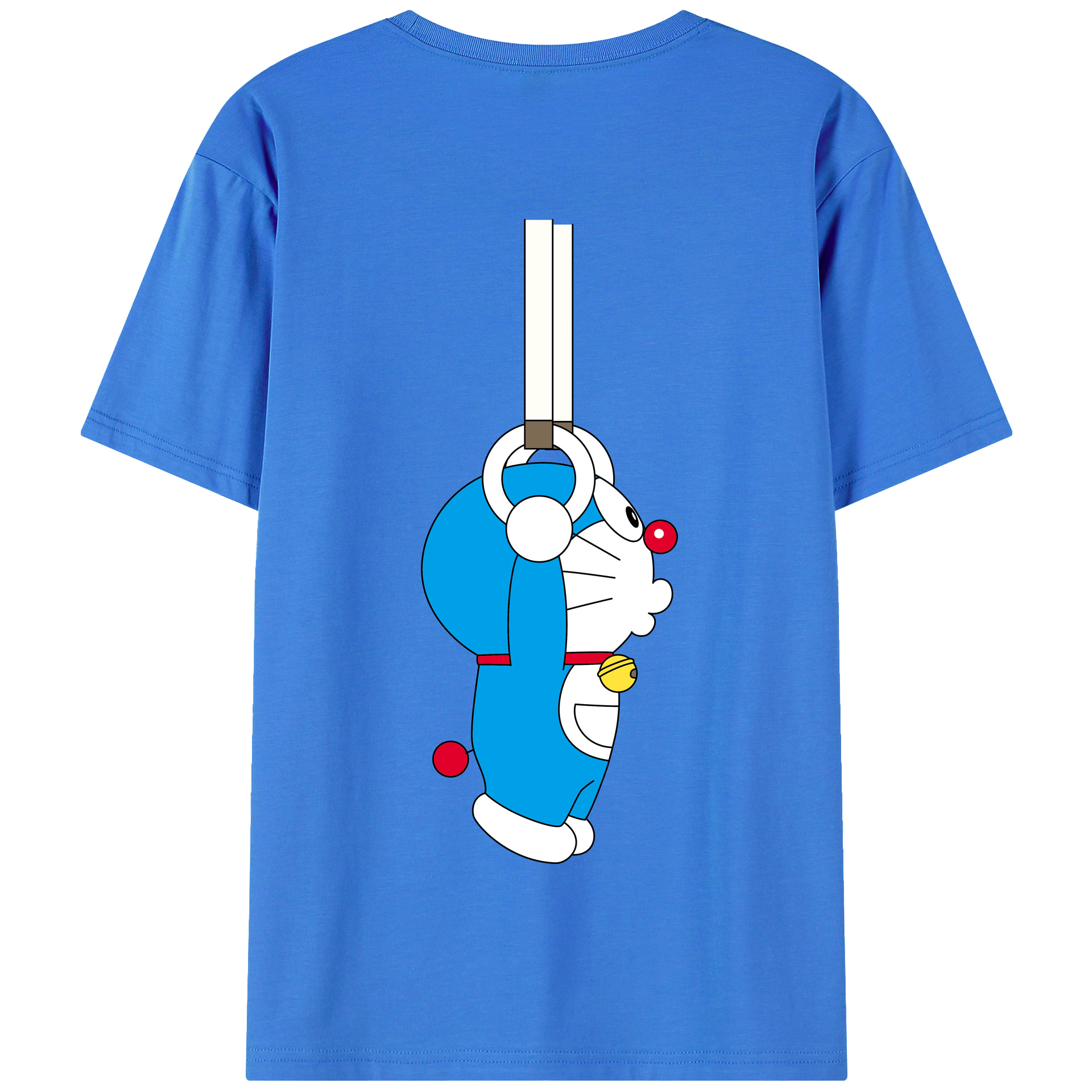 （画像用） ドラえもん Doraemon 綿100％半袖Tシャツ（背面プリント）