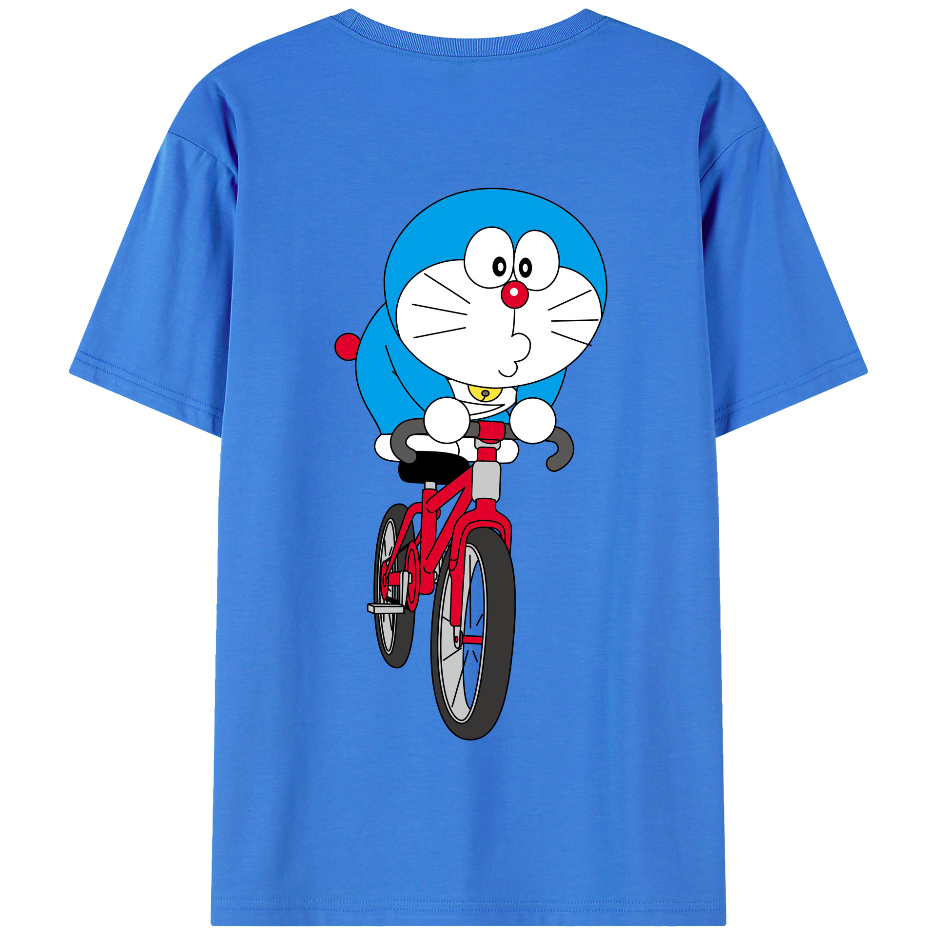 （画像用） ドラえもん Doraemon 綿100％半袖Tシャツ（背面プリント）