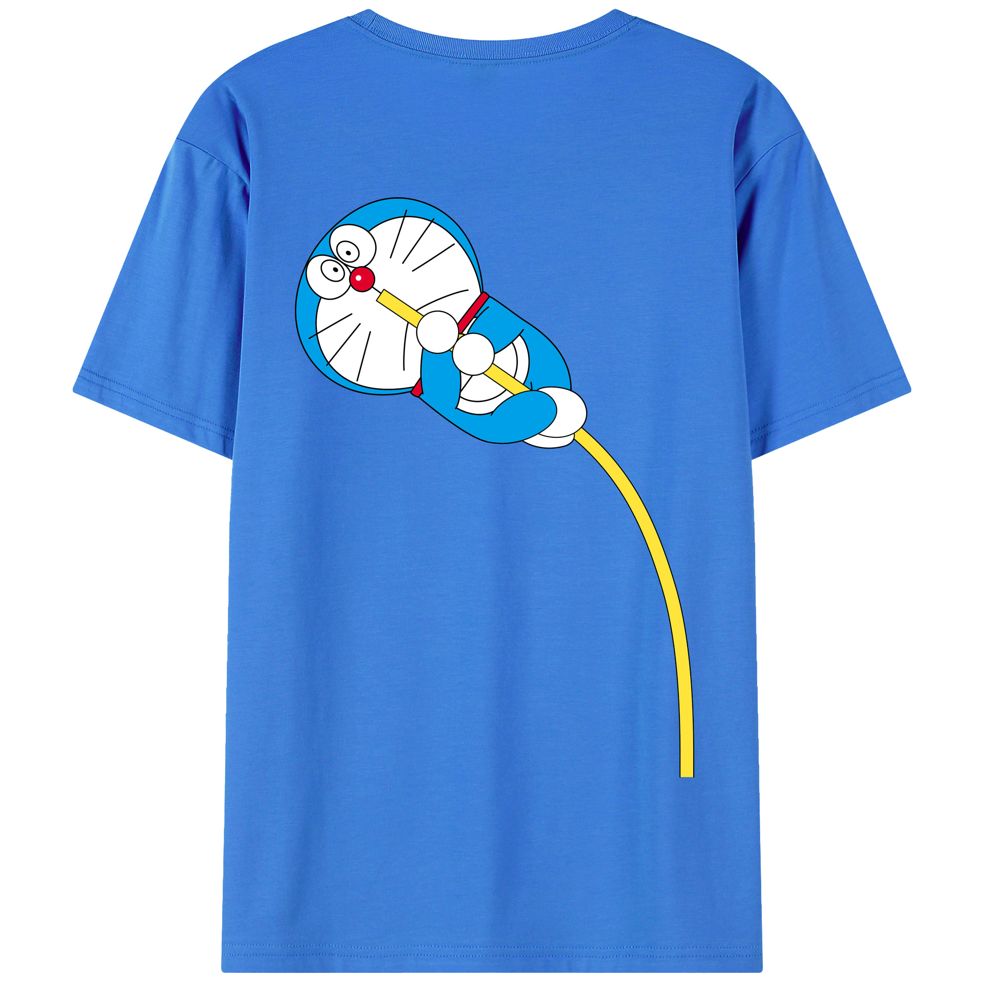 （画像用） ドラえもん Doraemon 綿100％半袖Tシャツ（背面プリント）
