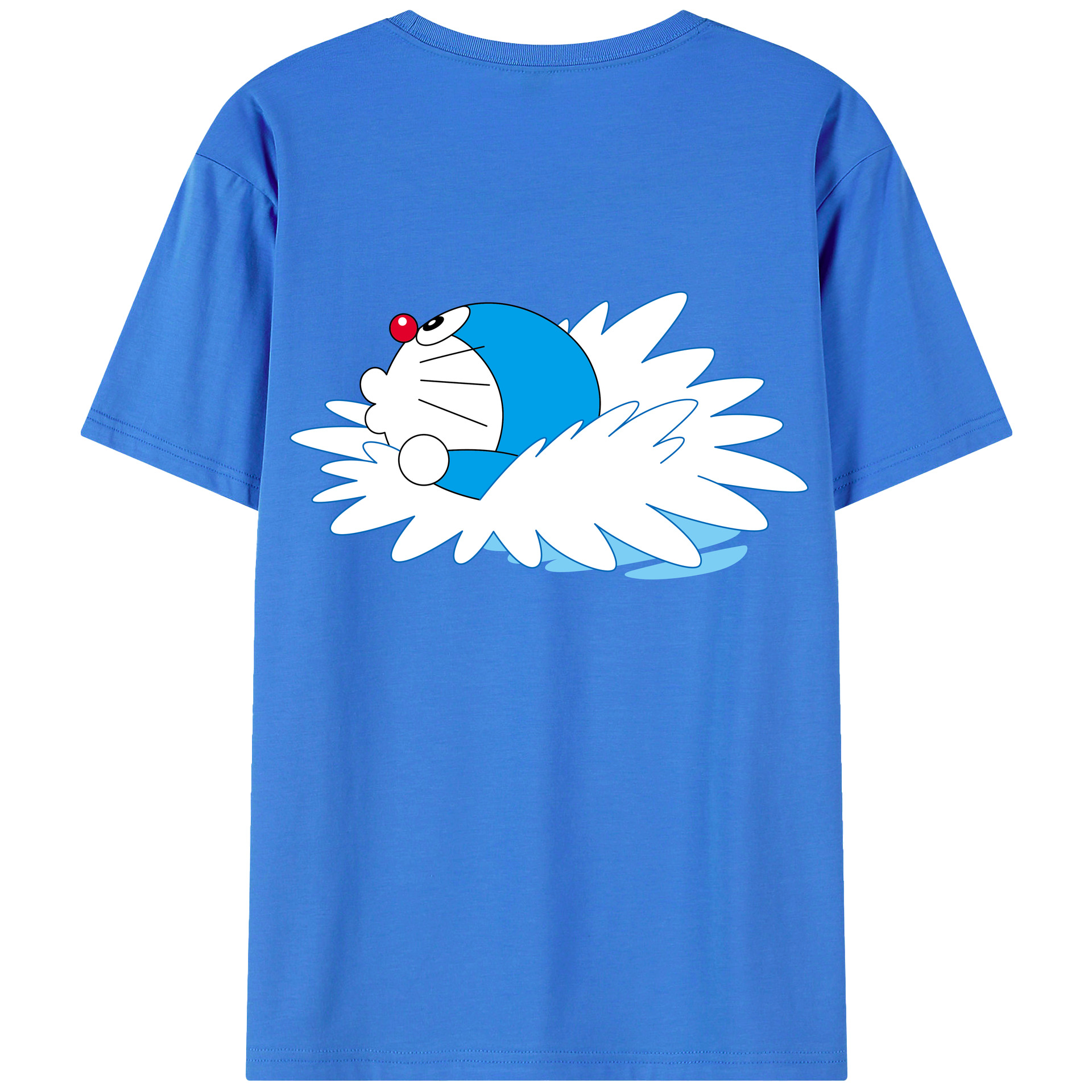 （画像用） ドラえもん Doraemon 綿100％半袖Tシャツ（背面プリント）