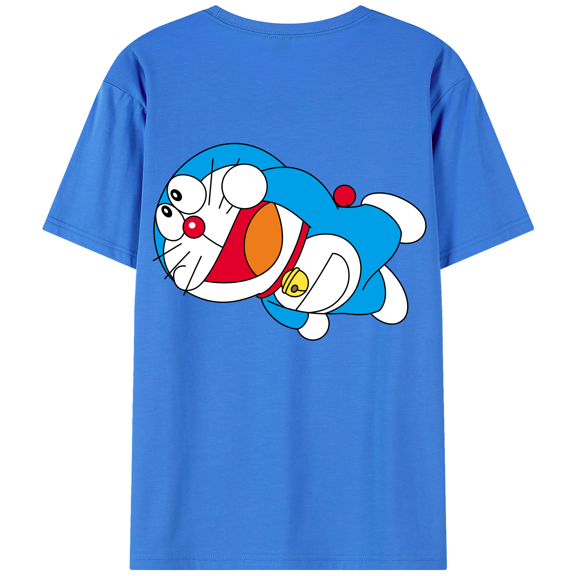 （画像用） ドラえもん Doraemon 綿100％半袖Tシャツ（背面プリント）