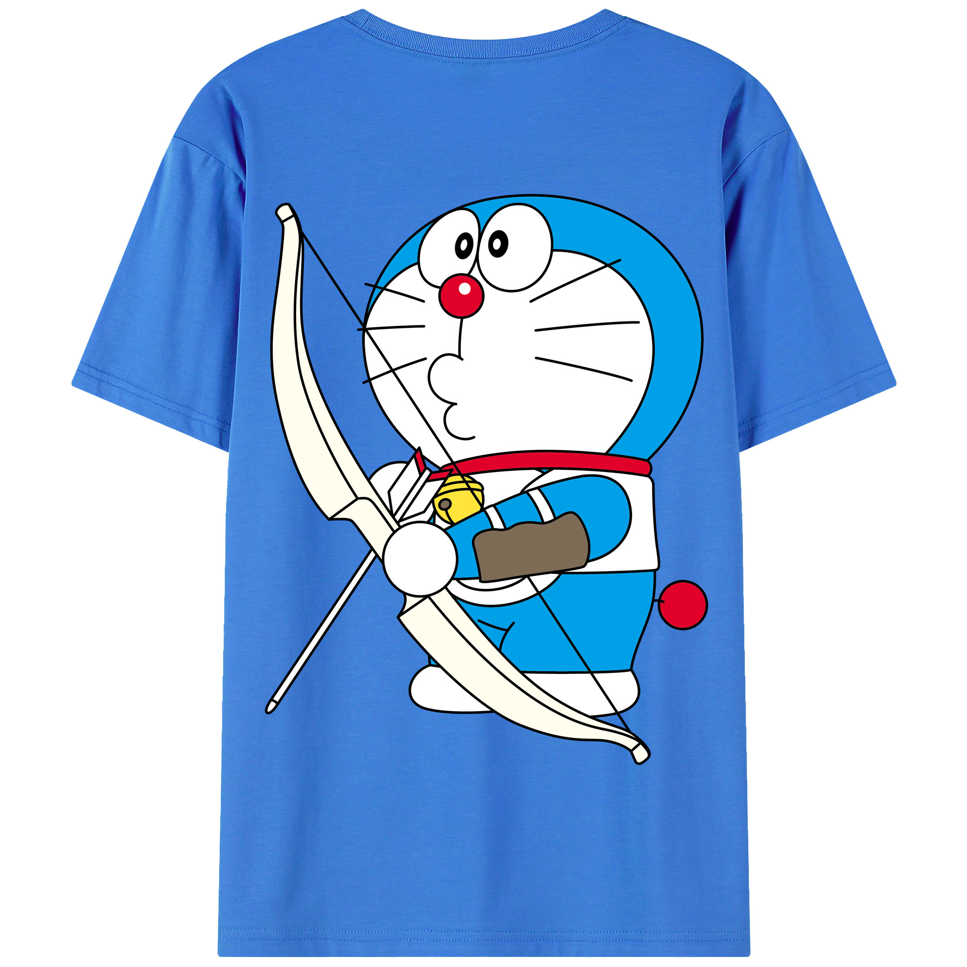 （画像用） ドラえもん Doraemon 綿100％半袖Tシャツ（背面プリント）