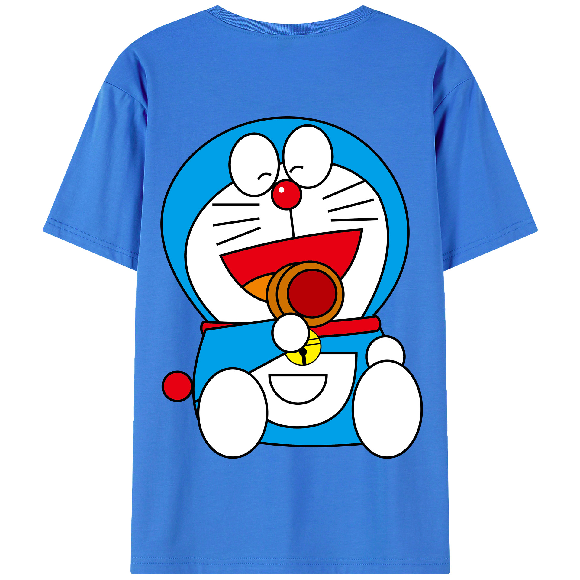 （画像用） ドラえもん Doraemon 綿100％半袖Tシャツ（背面プリント）