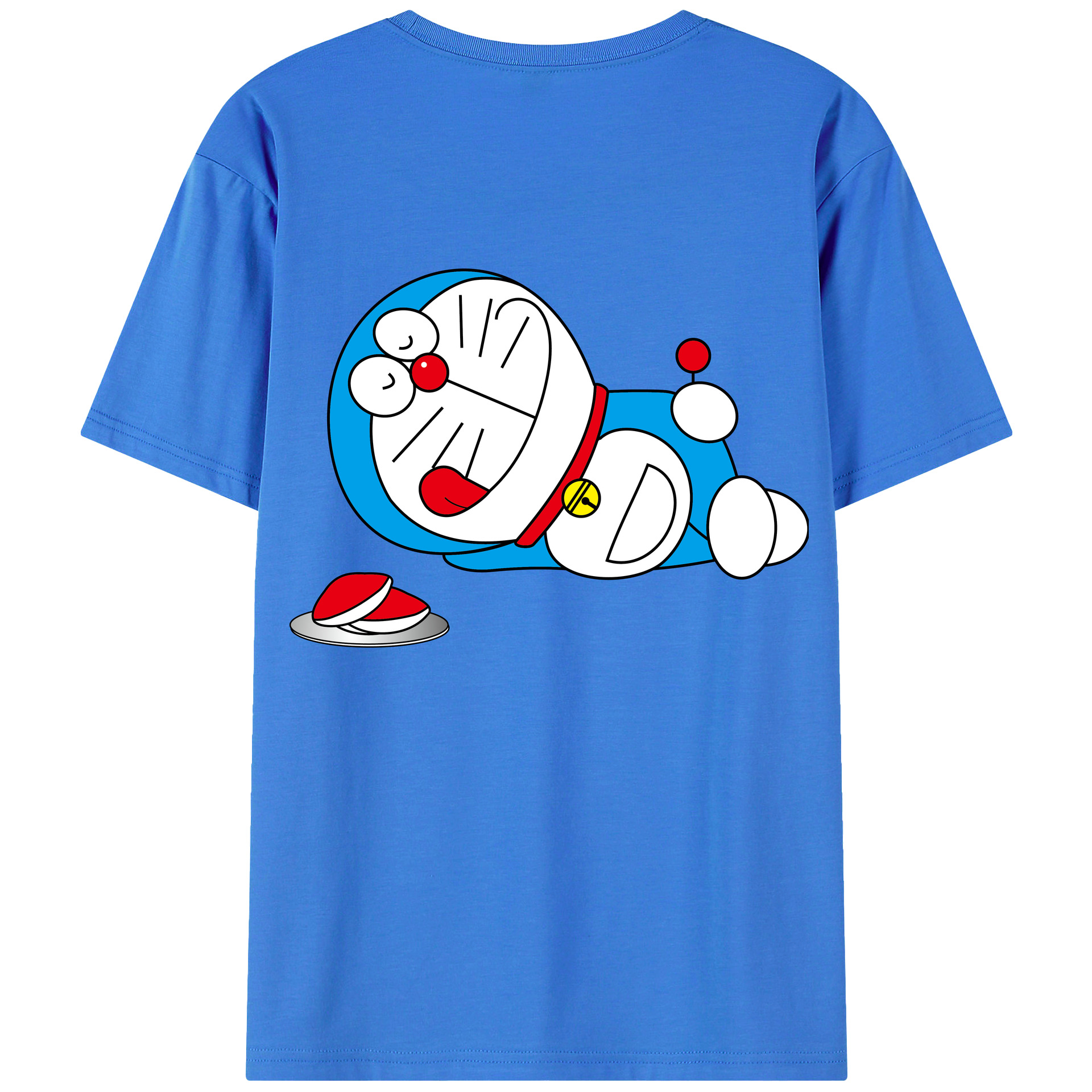 （画像用） ドラえもん Doraemon 綿100％半袖Tシャツ（背面プリント）