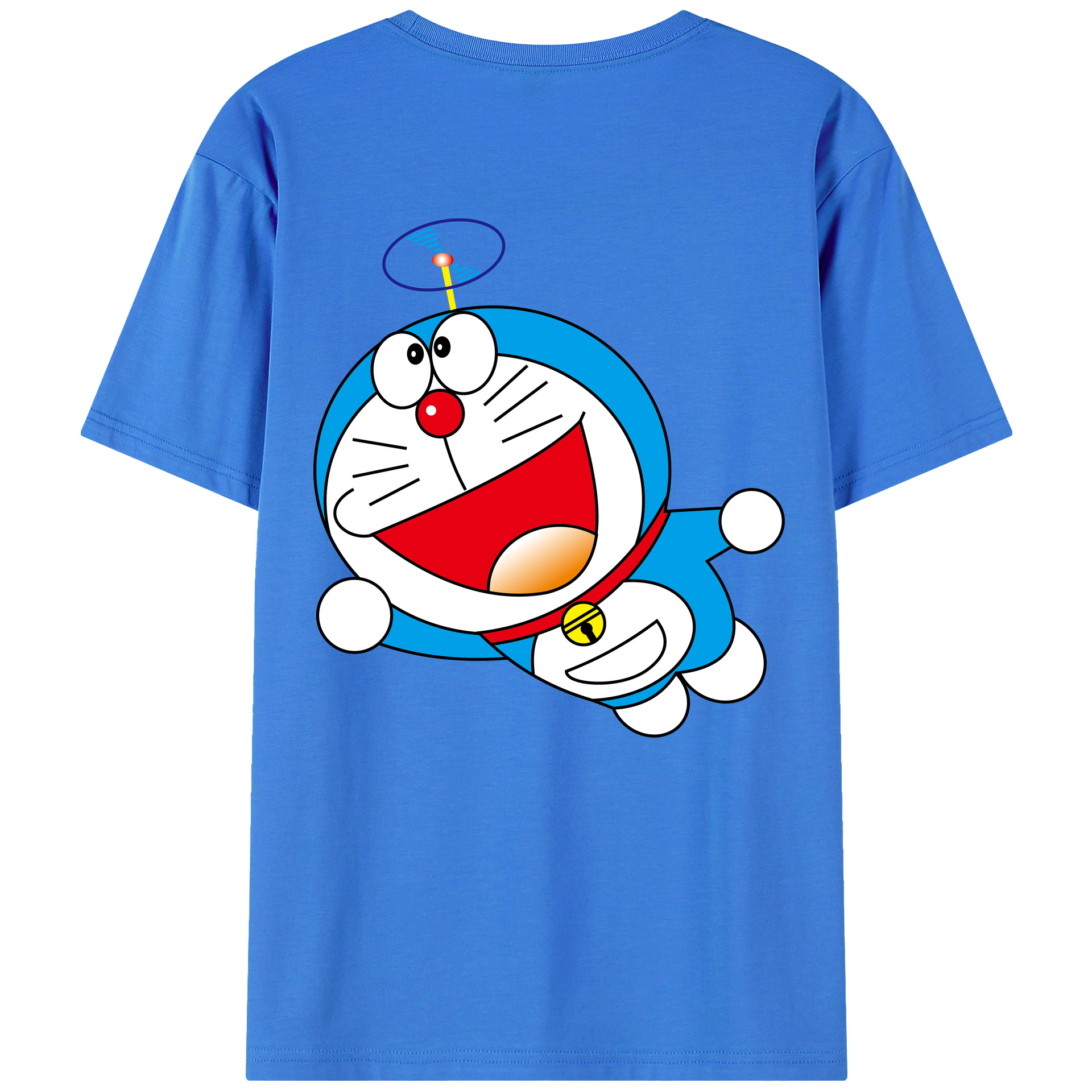（画像用） ドラえもん Doraemon 綿100％半袖Tシャツ（背面プリント）
