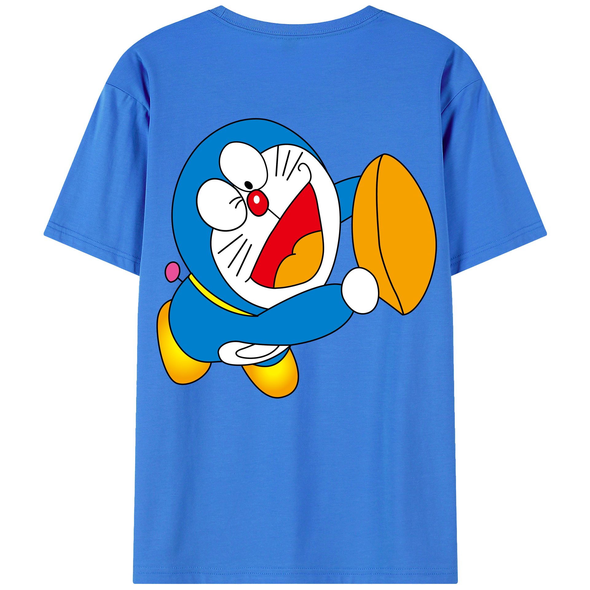 （画像用） ドラえもん Doraemon 綿100％半袖Tシャツ（背面プリント）