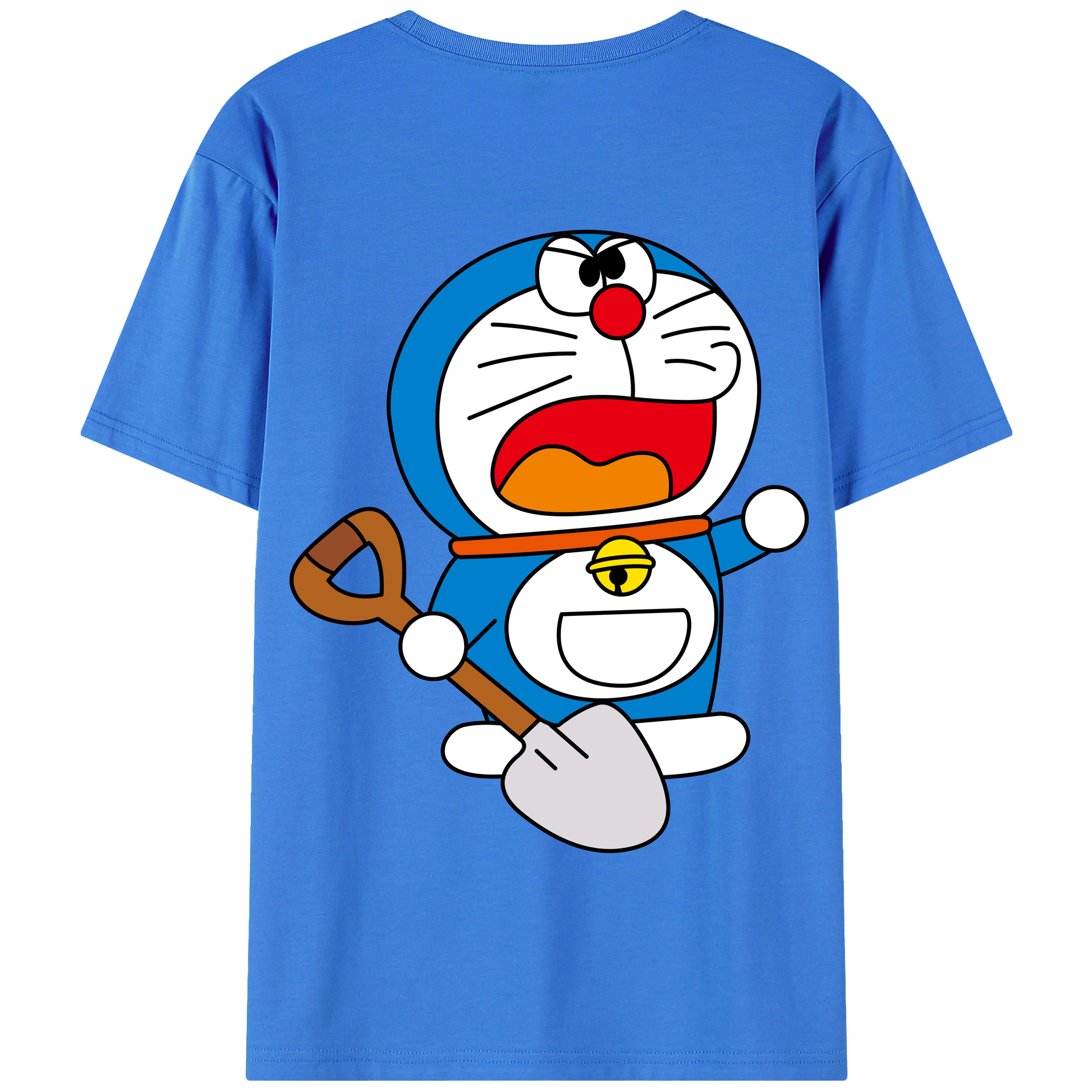 （画像用） ドラえもん Doraemon 綿100％半袖Tシャツ（背面プリント）