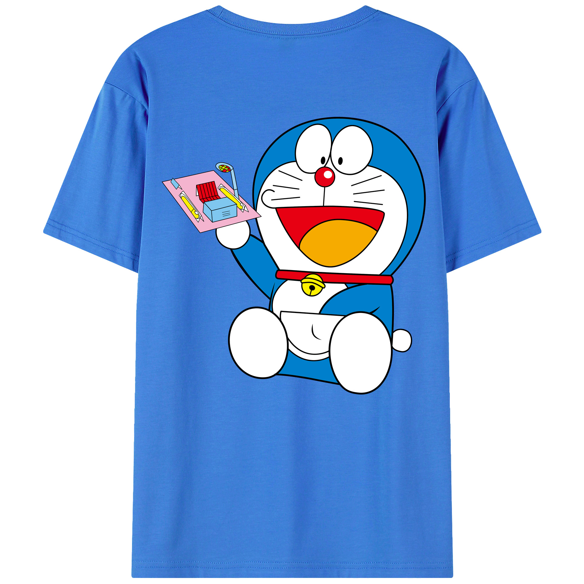 （画像用） ドラえもん Doraemon 綿100％半袖Tシャツ（背面プリント）