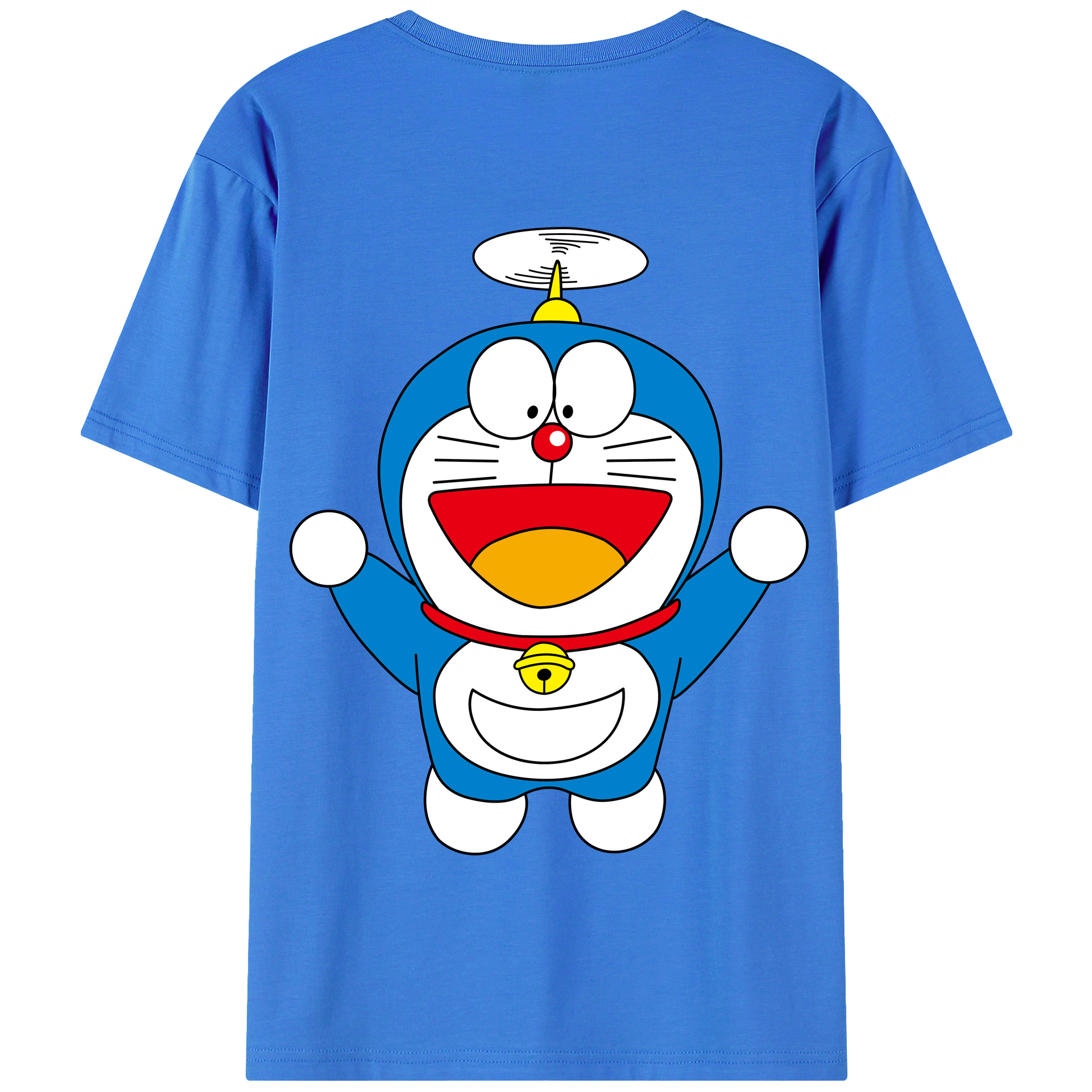 （画像用） ドラえもん Doraemon 綿100％半袖Tシャツ（背面プリント）
