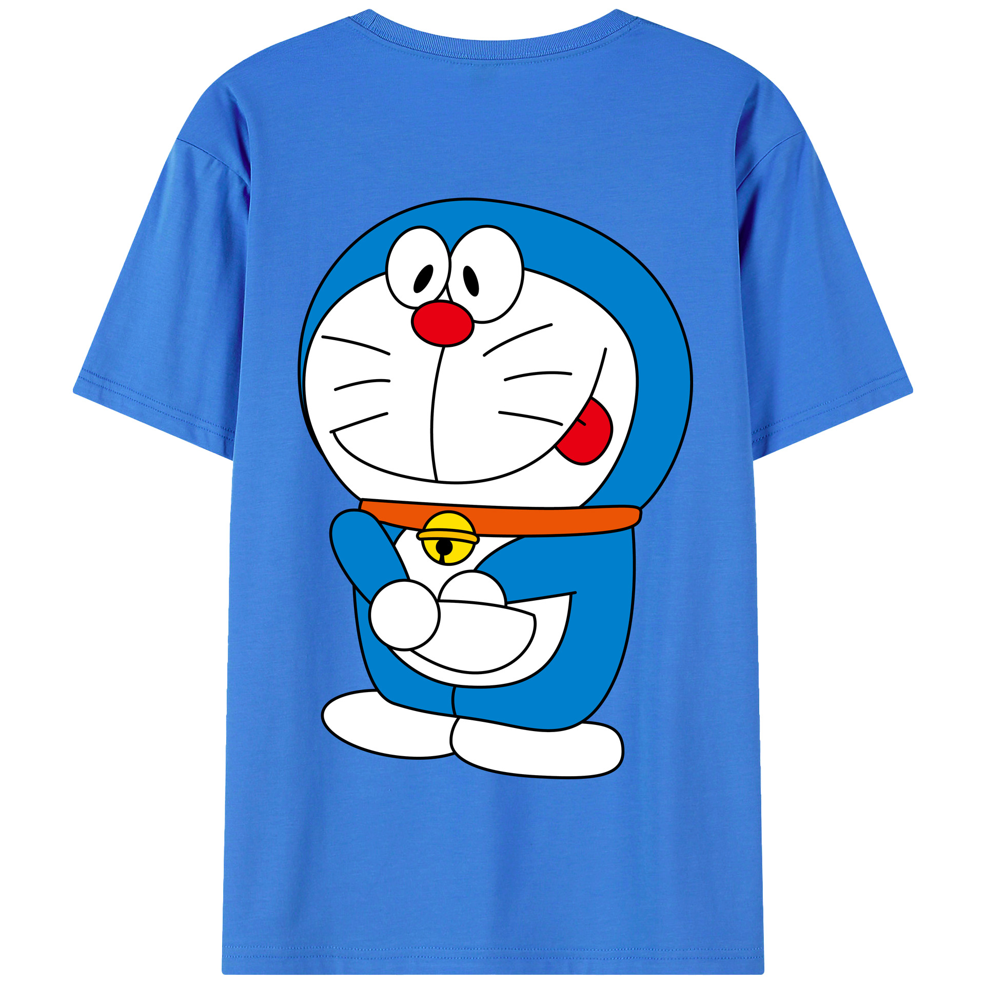（画像用） ドラえもん Doraemon 綿100％半袖Tシャツ（背面プリント）