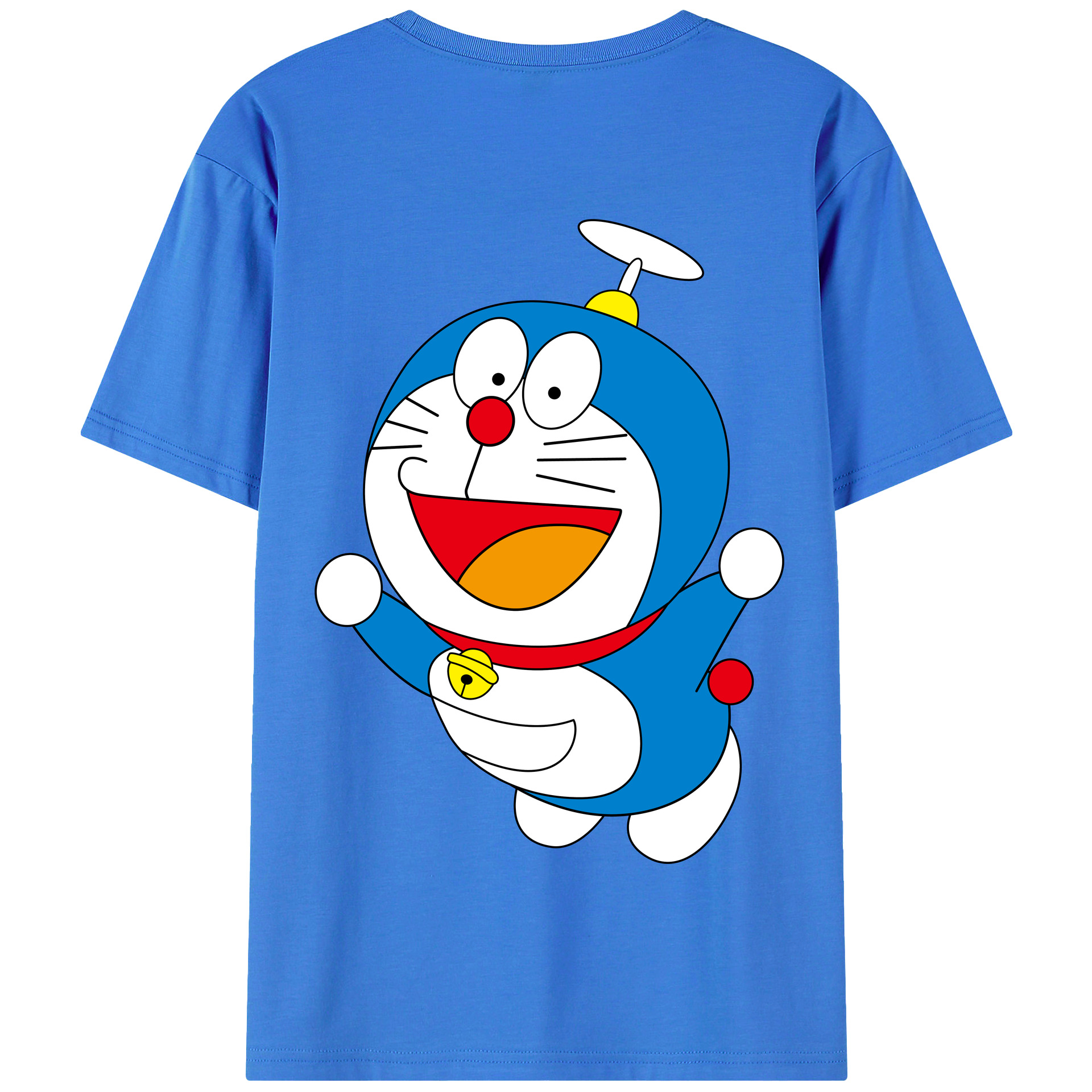 （画像用） ドラえもん Doraemon 綿100％半袖Tシャツ（背面プリント）