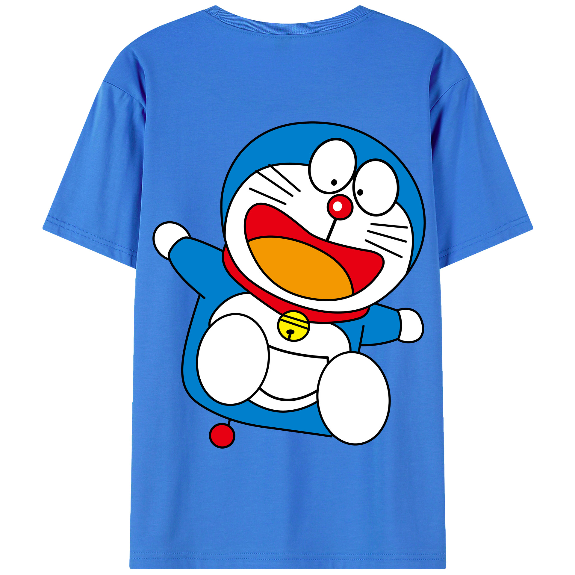 （画像用） ドラえもん Doraemon 綿100％半袖Tシャツ（背面プリント）
