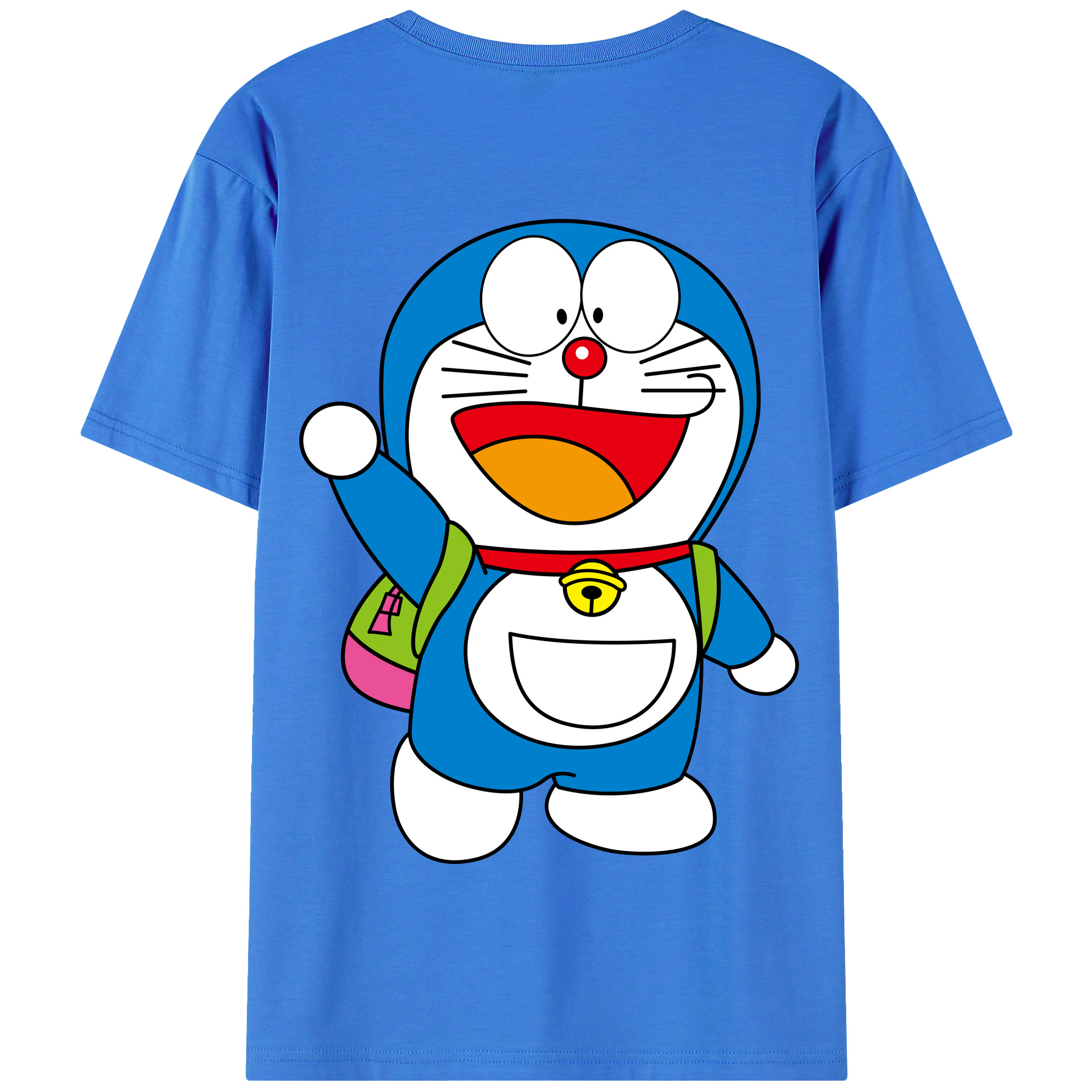（画像用） ドラえもん Doraemon 綿100％半袖Tシャツ（背面プリント）