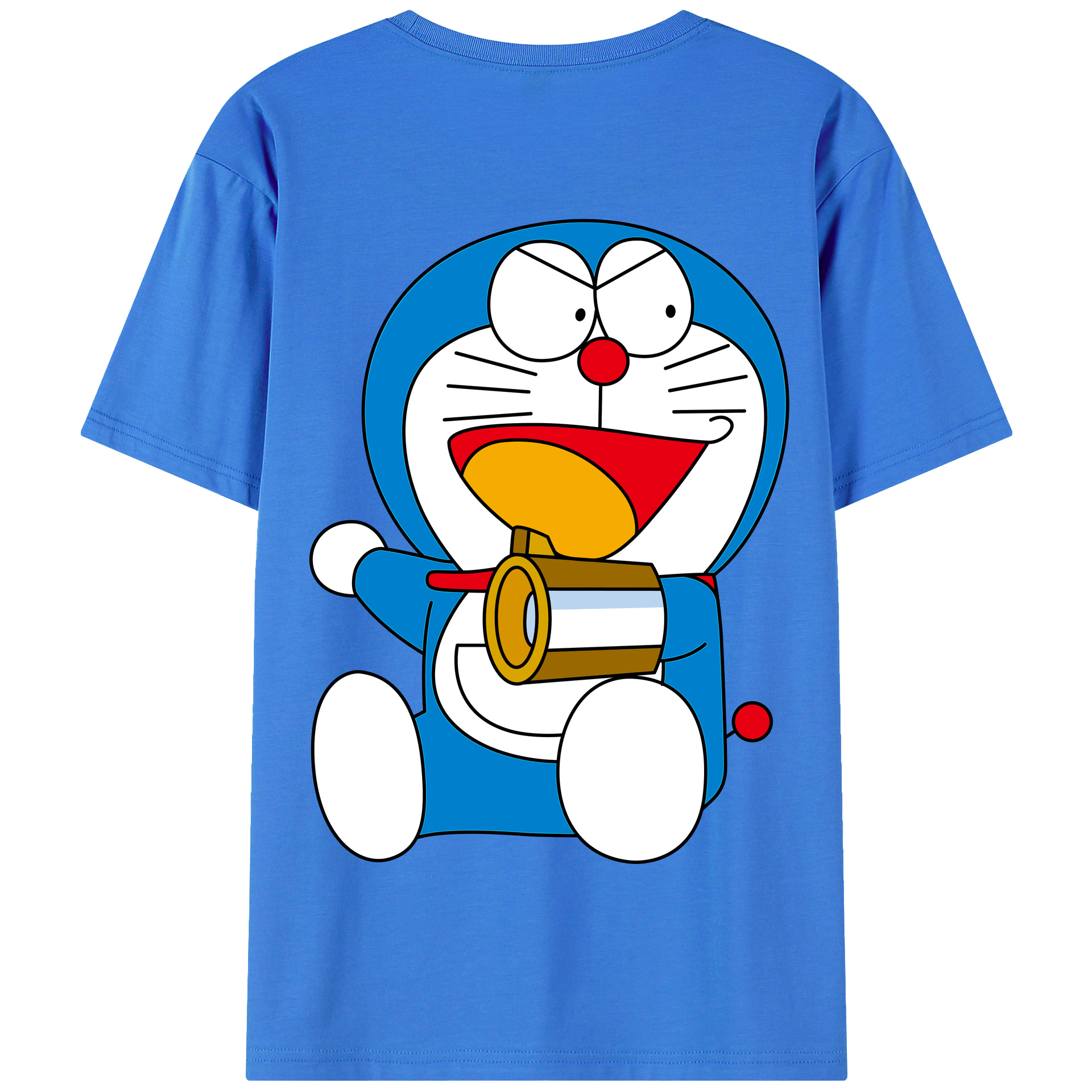 （画像用） ドラえもん Doraemon 綿100％半袖Tシャツ（背面プリント）